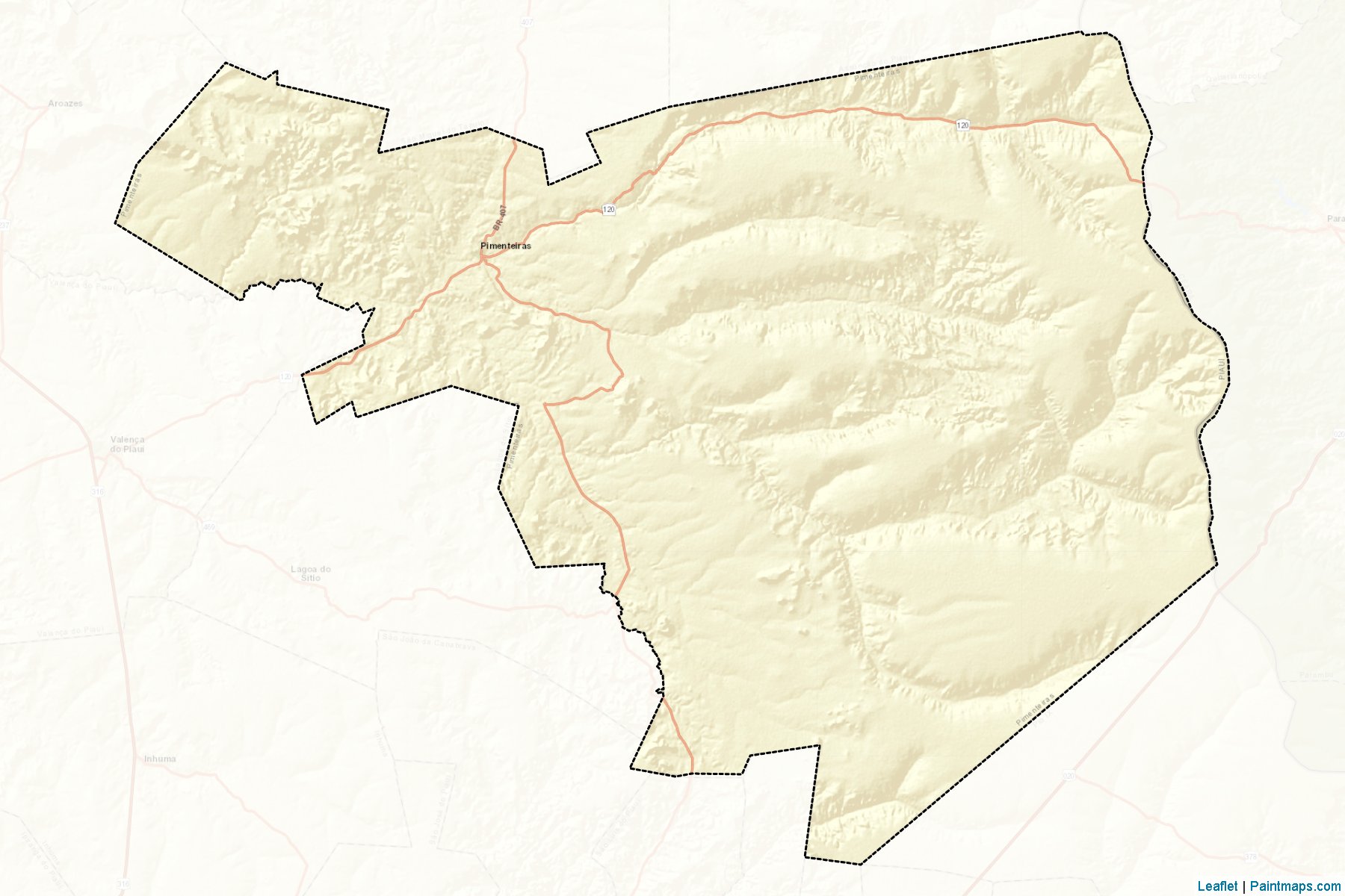 Muestras de recorte de mapas Pimenteiras (Piaui)-2