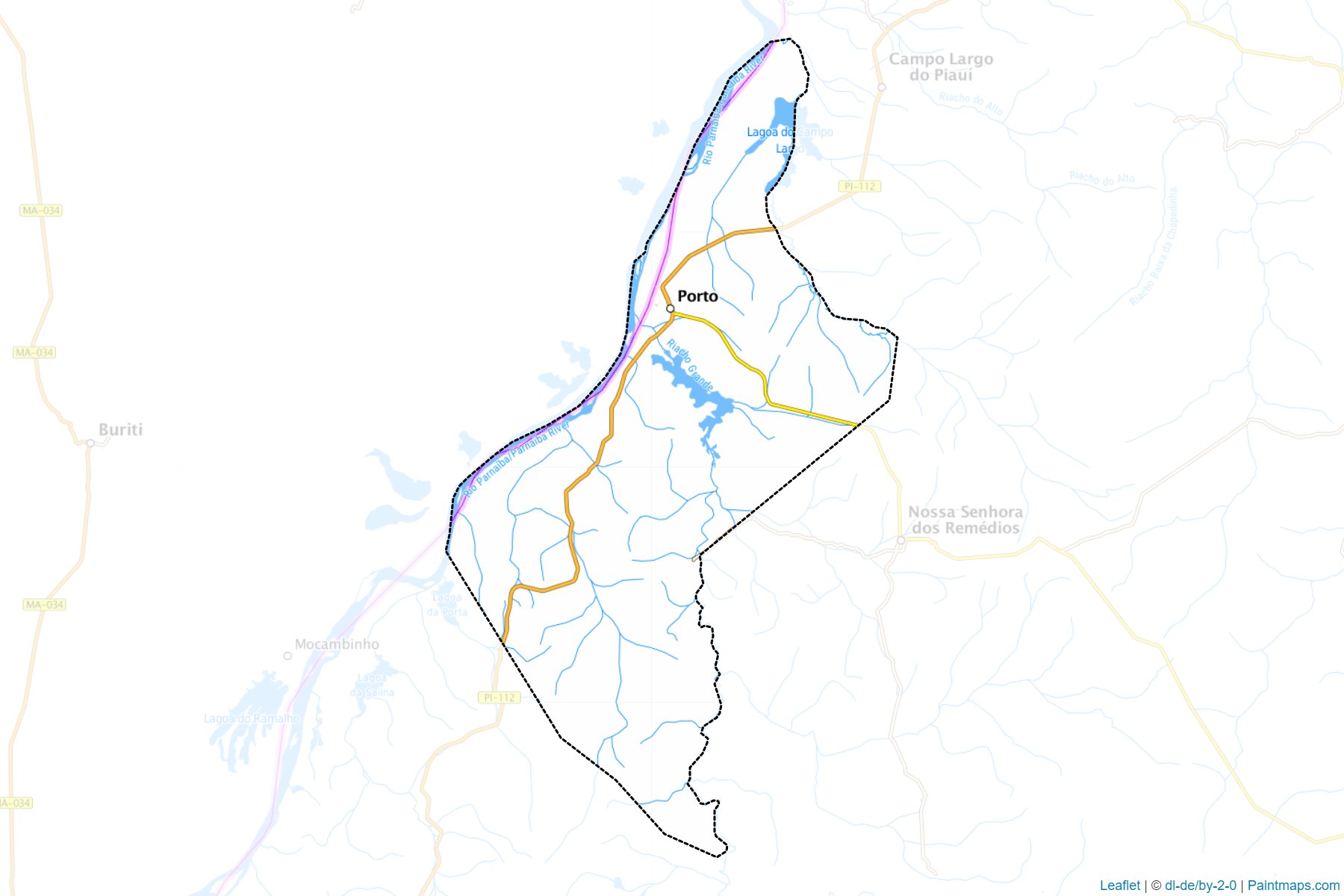 Porto (Piauí) Haritası Örnekleri-1