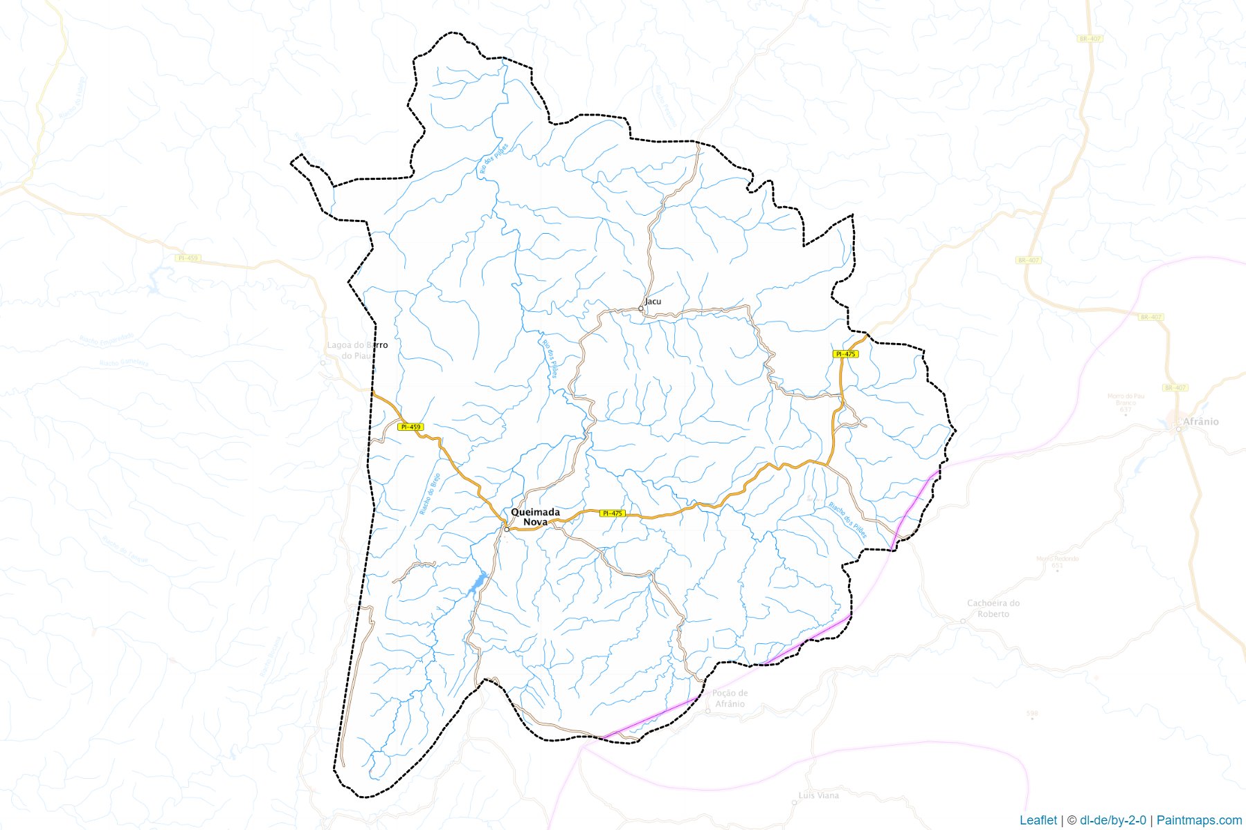 Muestras de recorte de mapas Queimada Nova (Piaui)-1