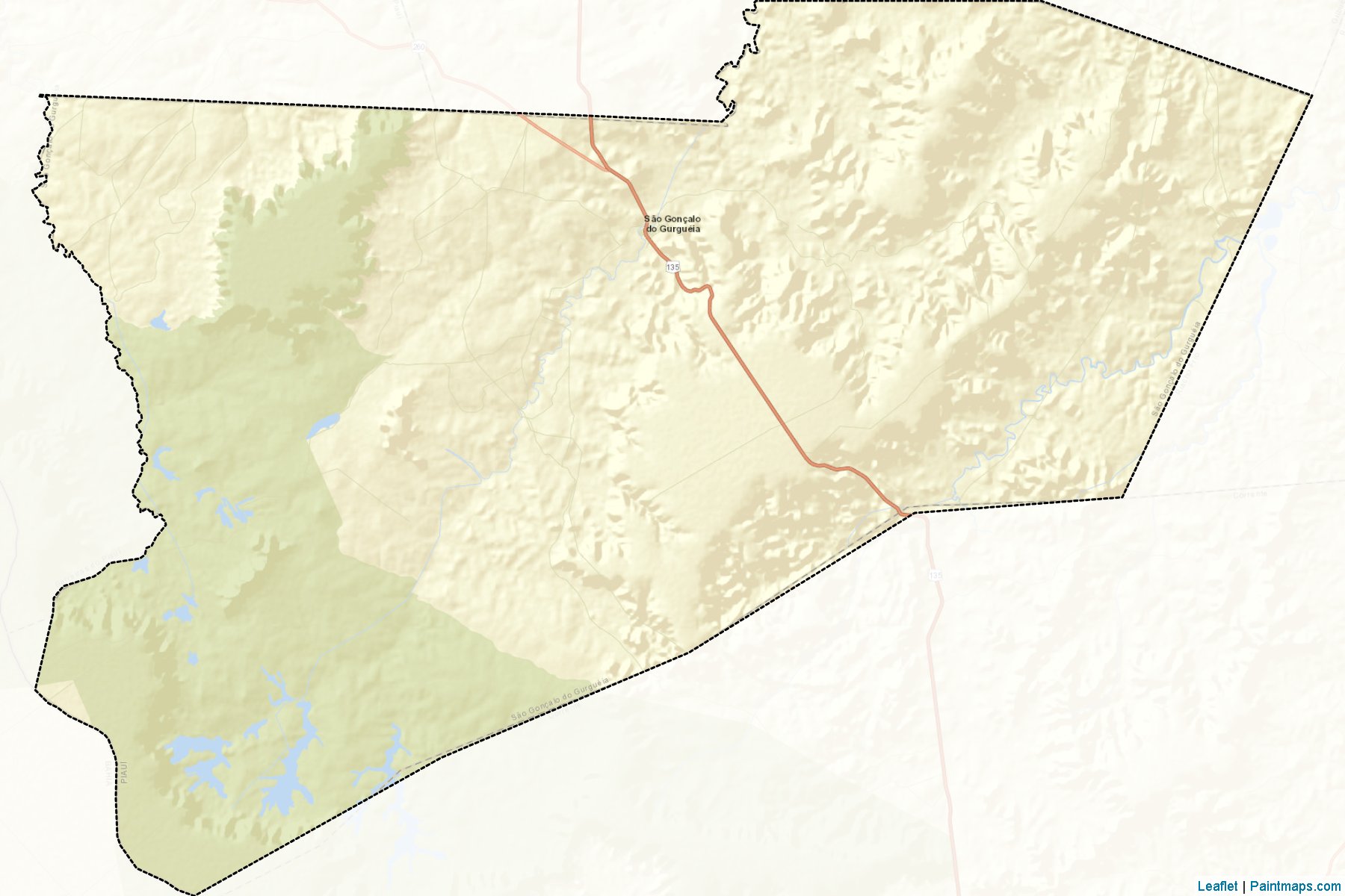 Muestras de recorte de mapas Sao Goncalo do Gurgueia (Piaui)-2