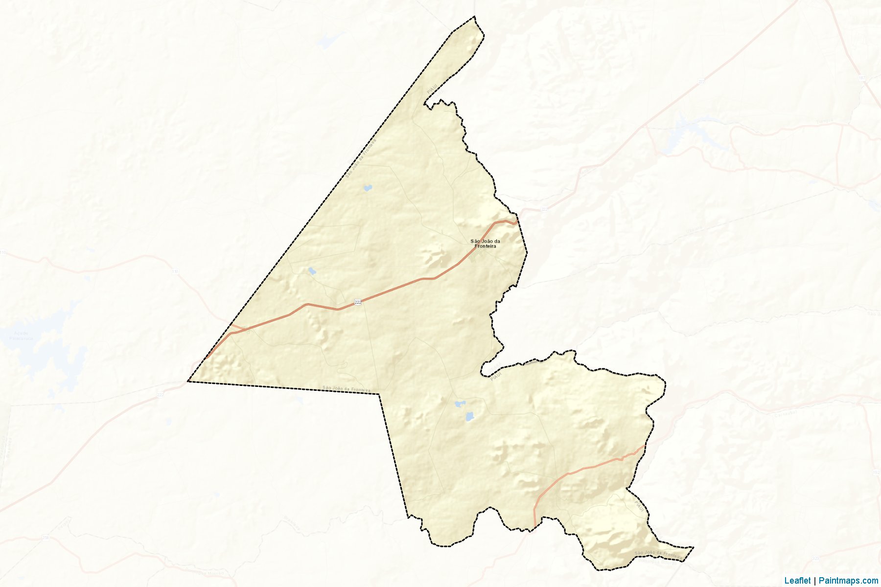 Muestras de recorte de mapas Sao Joao da Fronteira (Piaui)-2