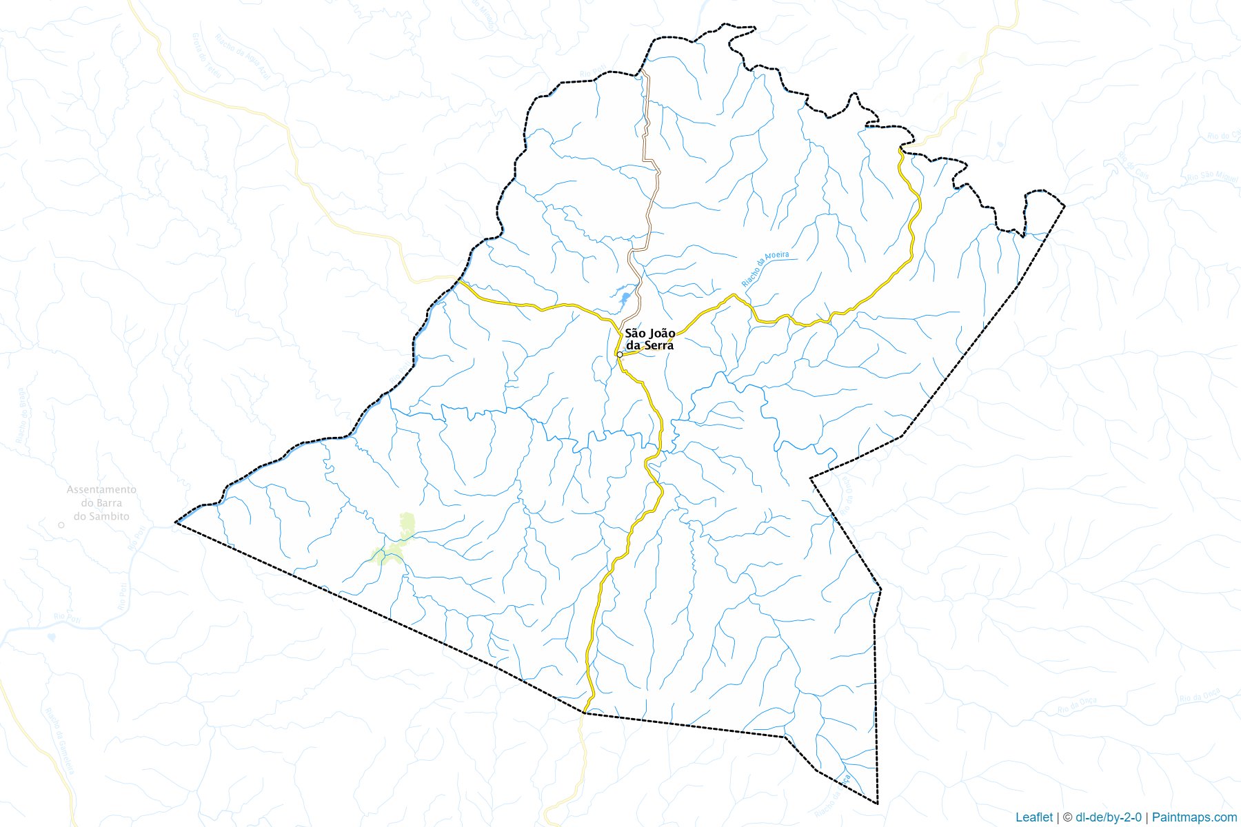 Muestras de recorte de mapas Sao Joao da Serra (Piaui)-1