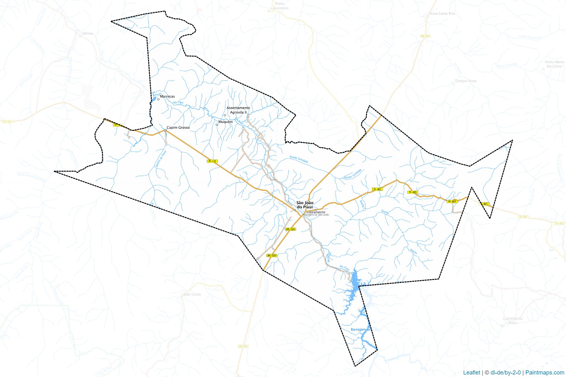 Sao Joao do Piaui (Piaui) Map Cropping Samples-1