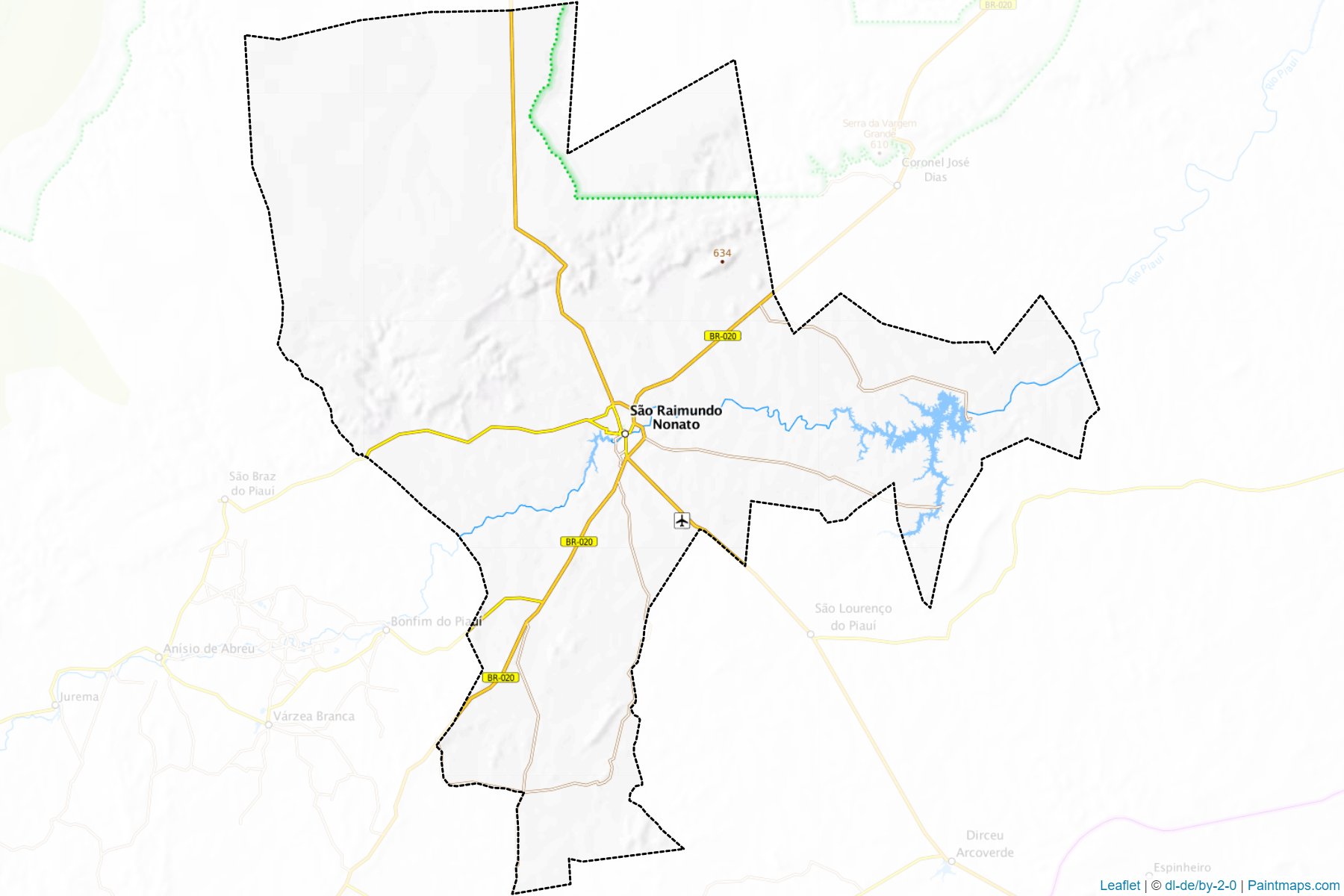 Sao Raimundo Nonato (Piaui) Map Cropping Samples-1