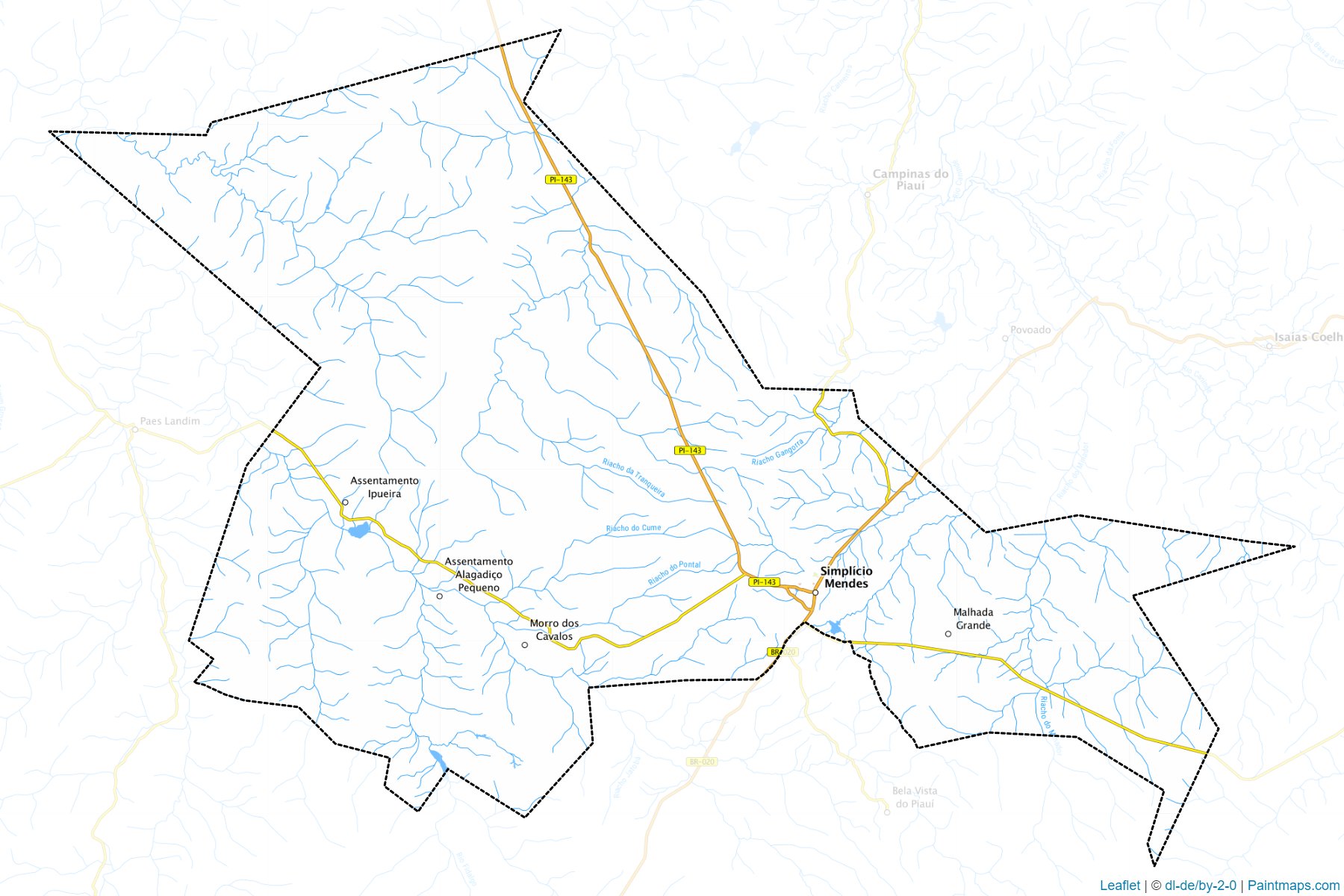 Simplicio Mendes (Piaui) Map Cropping Samples-1