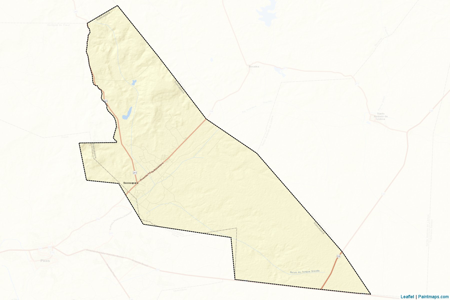 Muestras de recorte de mapas Sussuapara (Piaui)-2