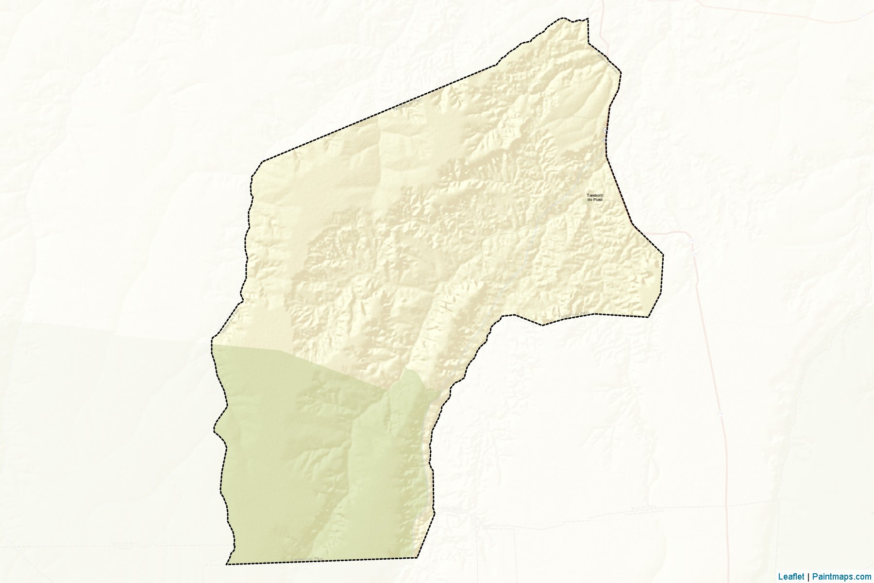 Muestras de recorte de mapas Tamboril do Piaui (Piaui)-2