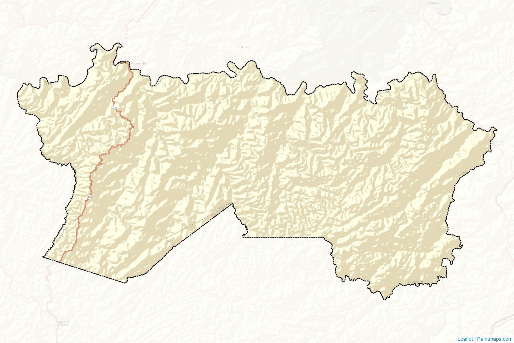 Adrianopolis (Parana) Map Cropping Samples-2