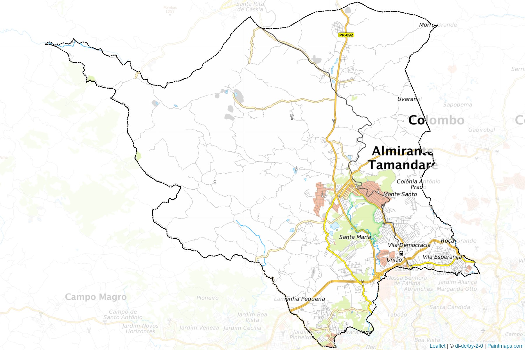 Almirante Tamandare (Parana) Map Cropping Samples-1