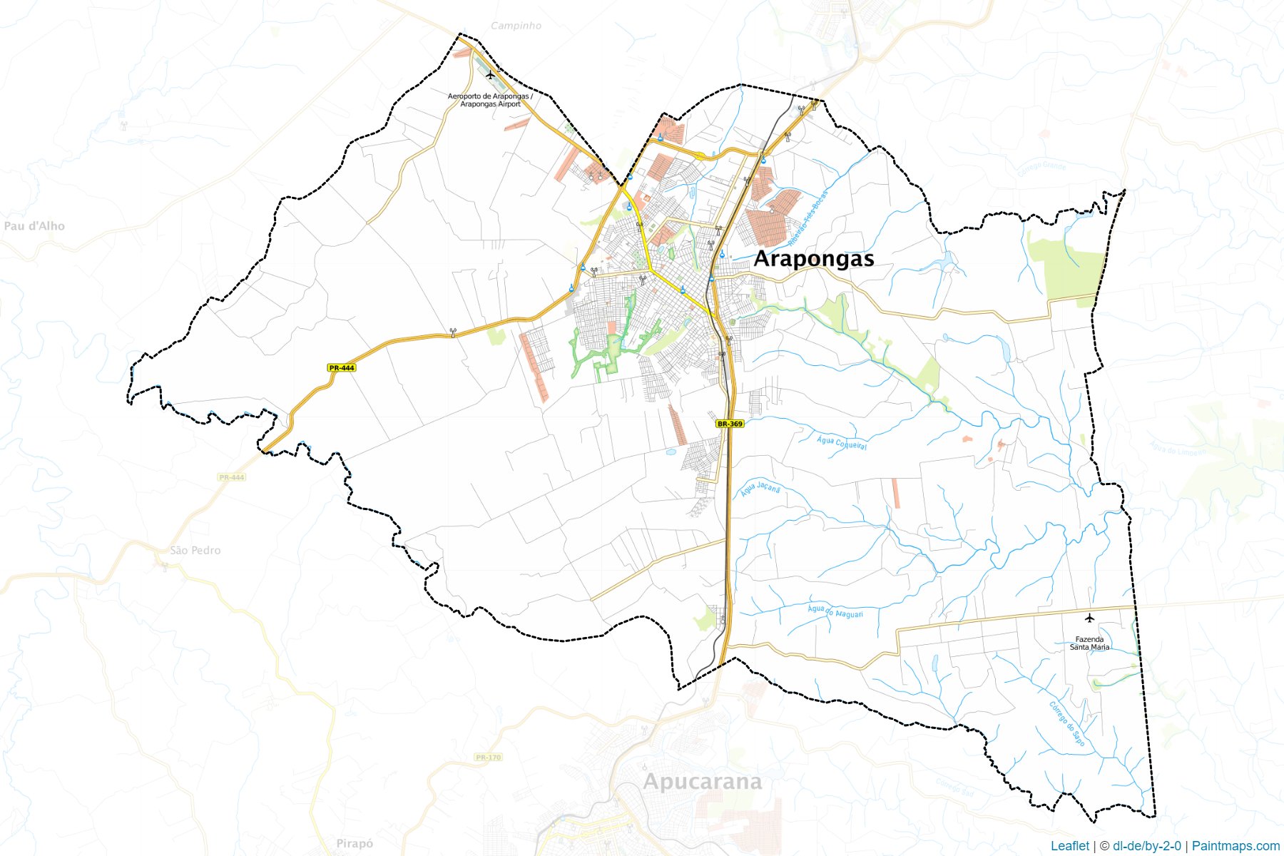 Muestras de recorte de mapas Arapongas (Parana)-1