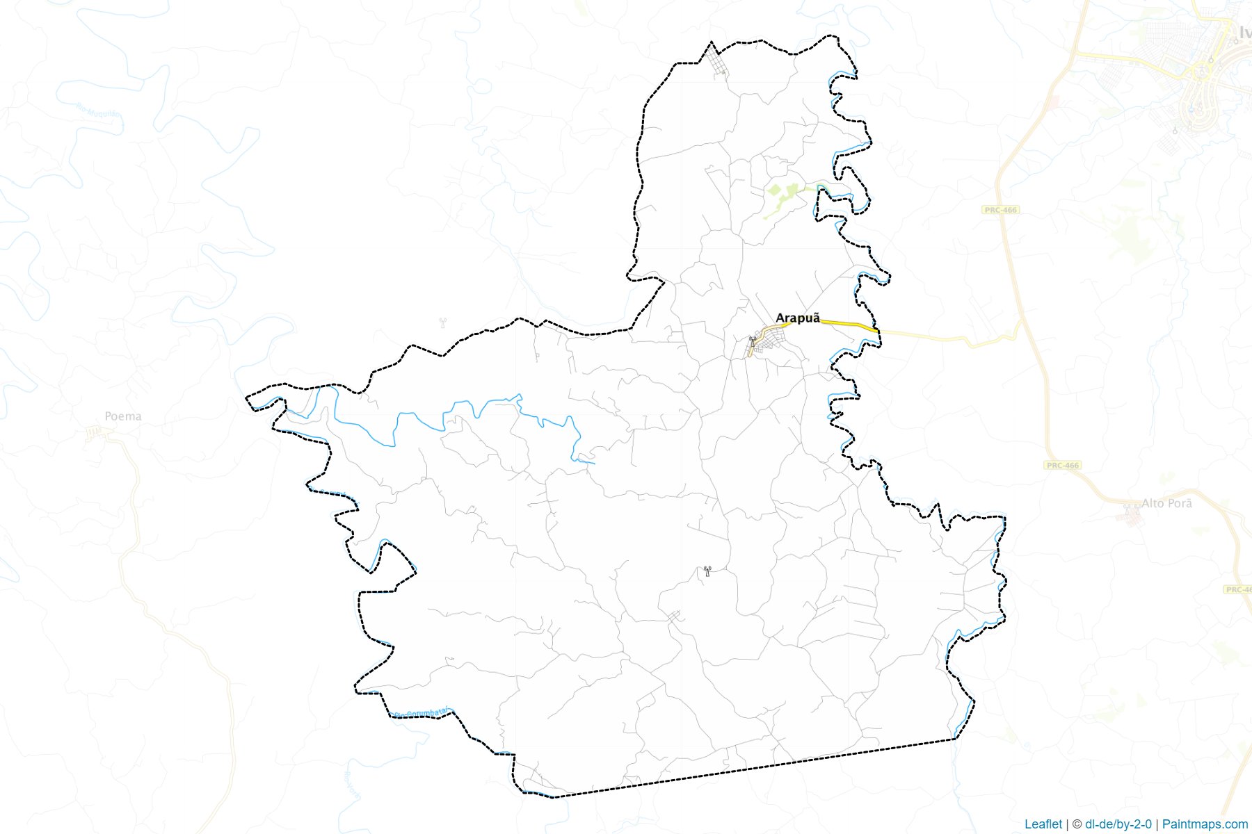 Arapua (Parana) Map Cropping Samples-1