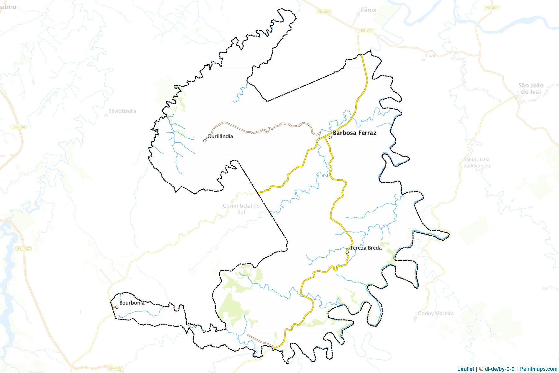 Barbosa Ferraz (Parana) Map Cropping Samples-1