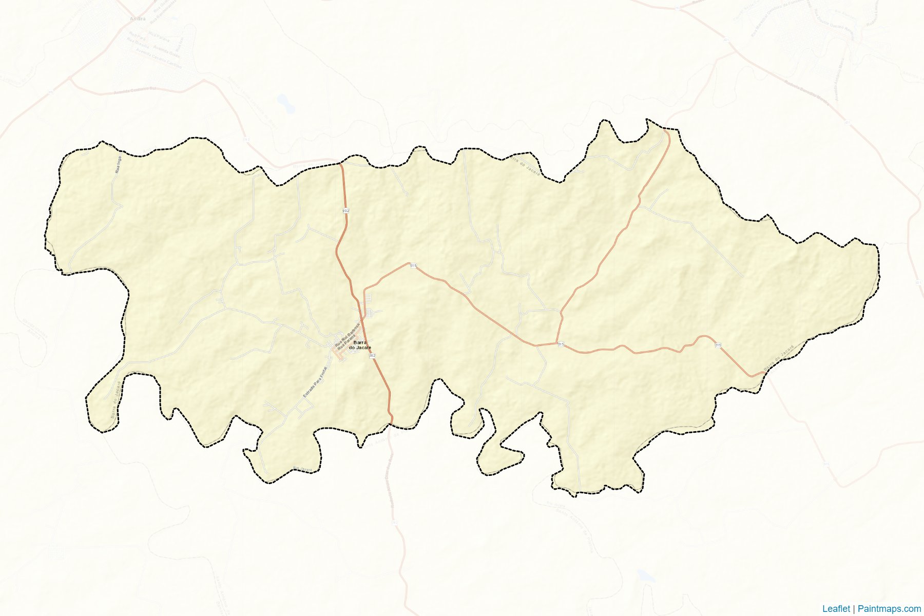 Muestras de recorte de mapas Barra do Jacare (Parana)-2