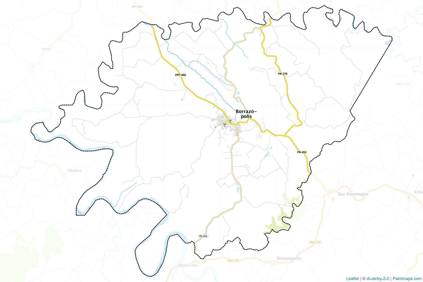 Borrazopolis (Parana) Map Cropping Samples-1