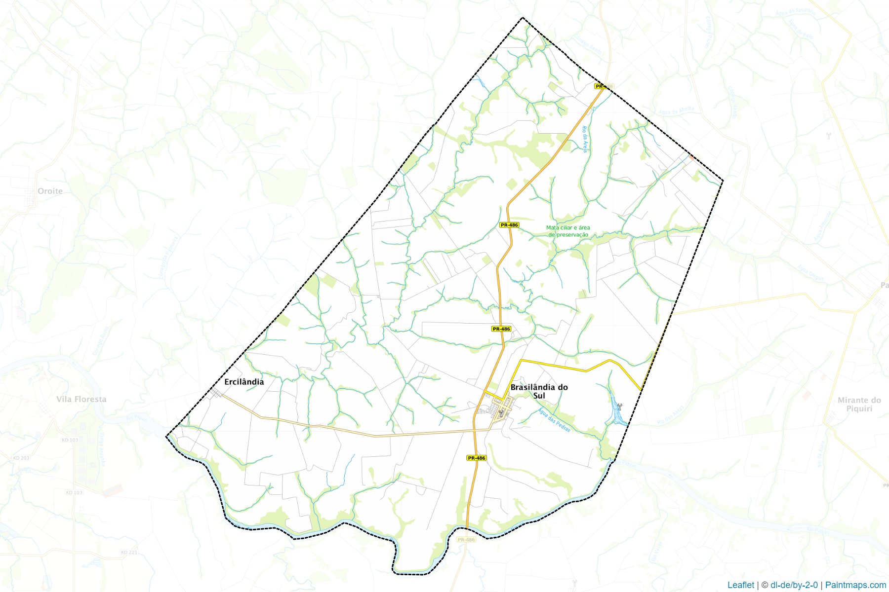 Brasilandia do Sul (Parana) Map Cropping Samples-1