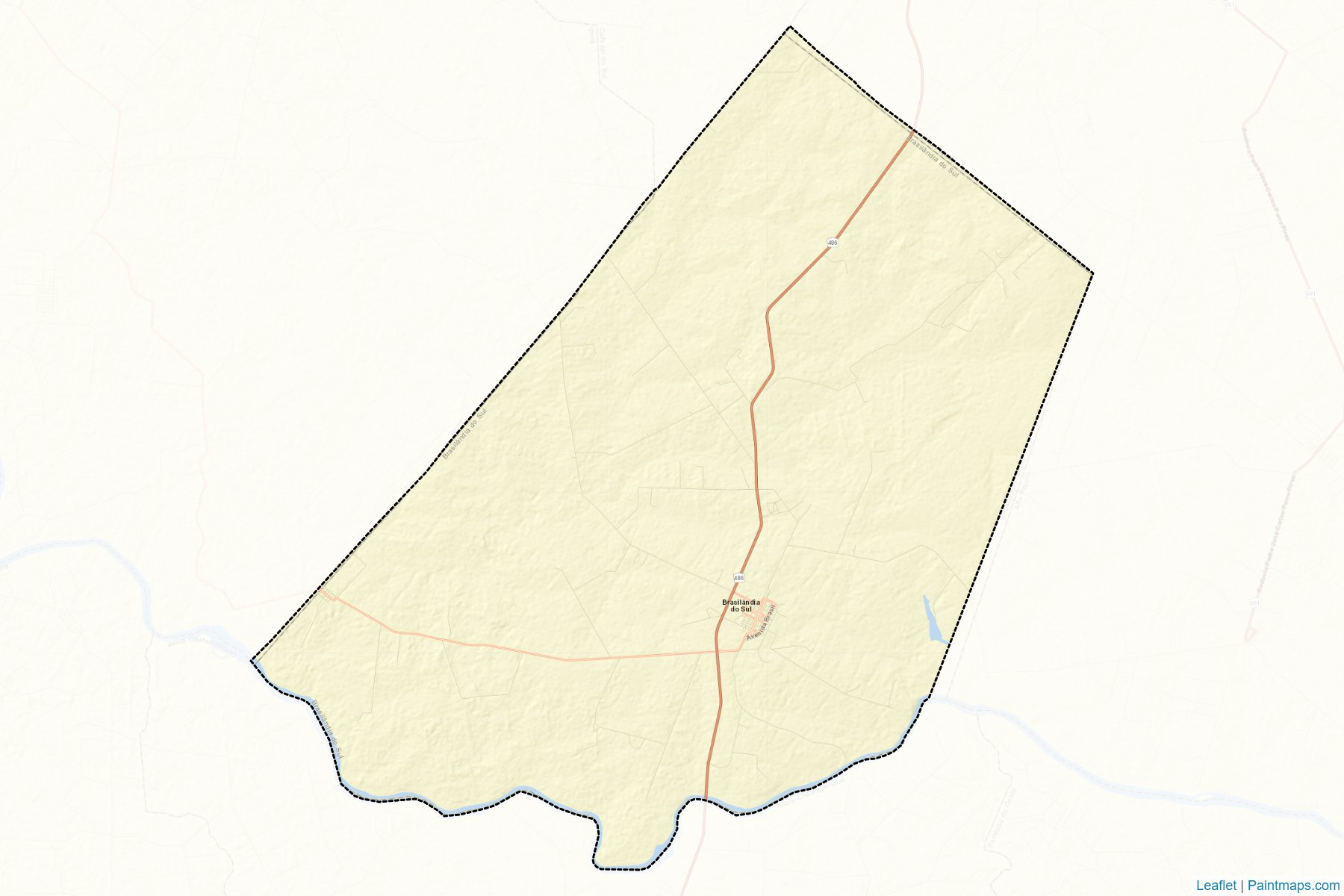 Brasilandia do Sul (Parana) Map Cropping Samples-2