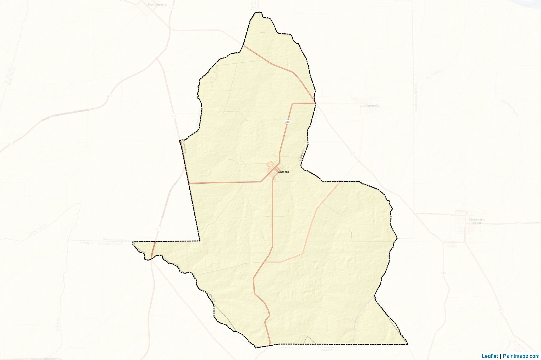 Muestras de recorte de mapas Cafeara (Parana)-2