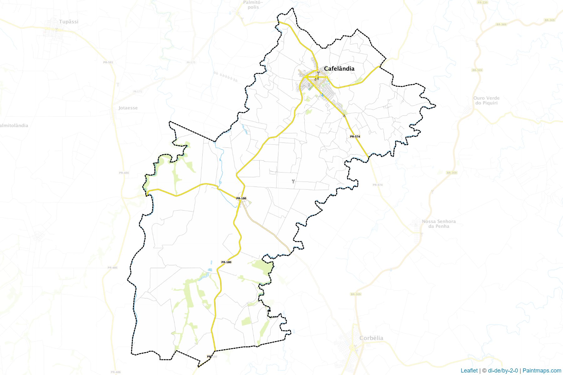 Cafelandia (Parana) Map Cropping Samples-1