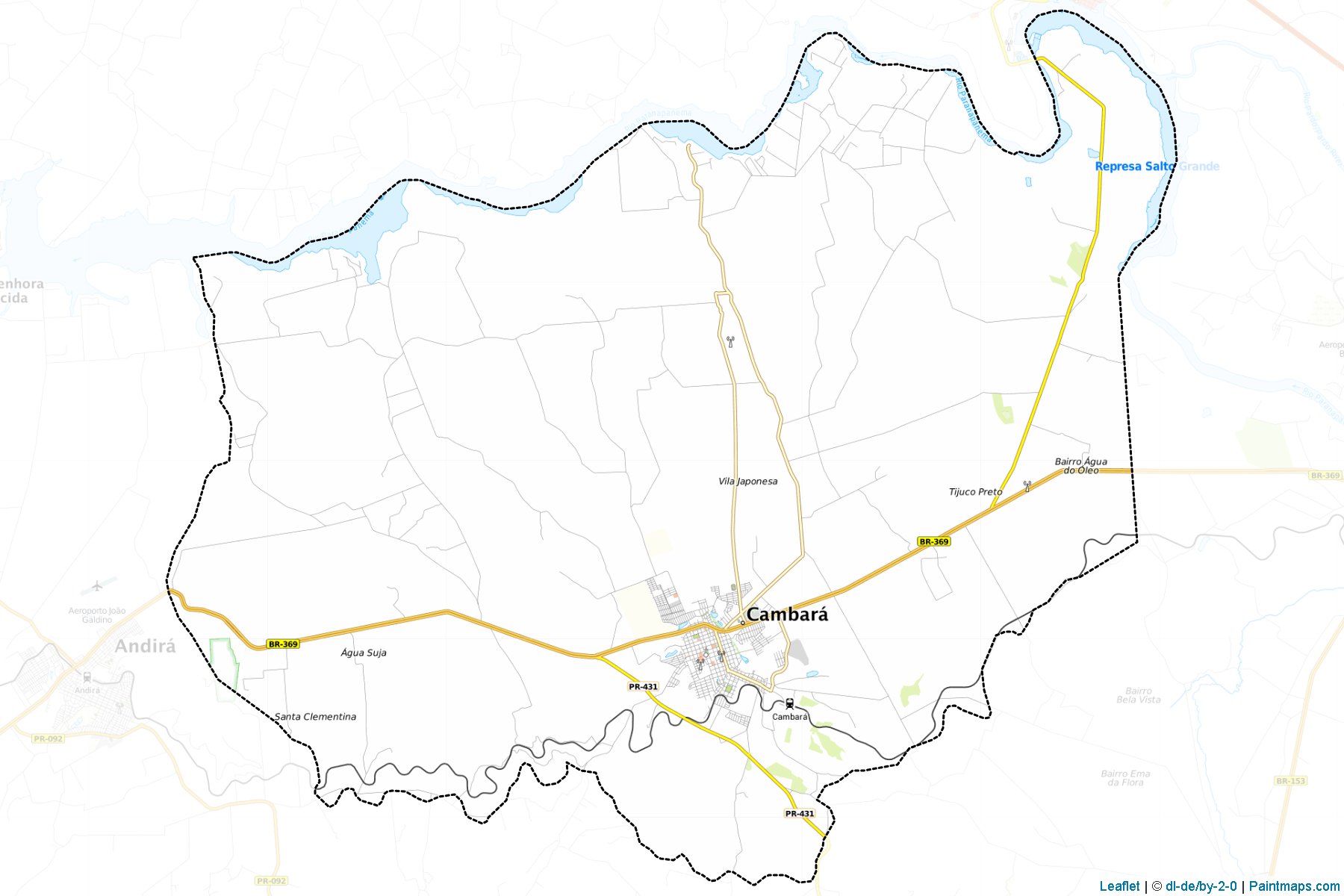 Cambara (Parana) Map Cropping Samples-1