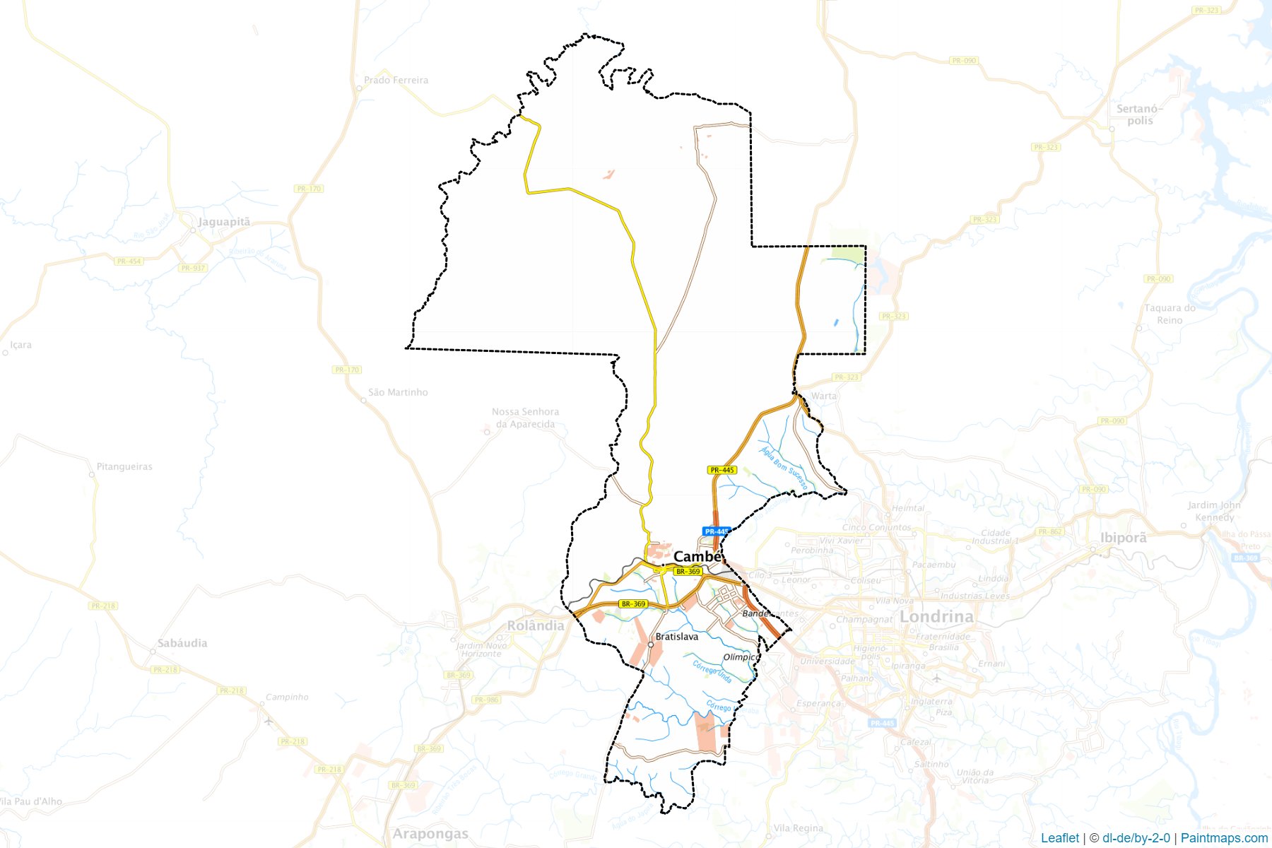 Cambe (Parana) Map Cropping Samples-1