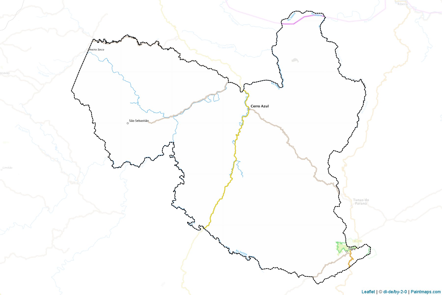 Cerro Azul (Parana) Map Cropping Samples-1