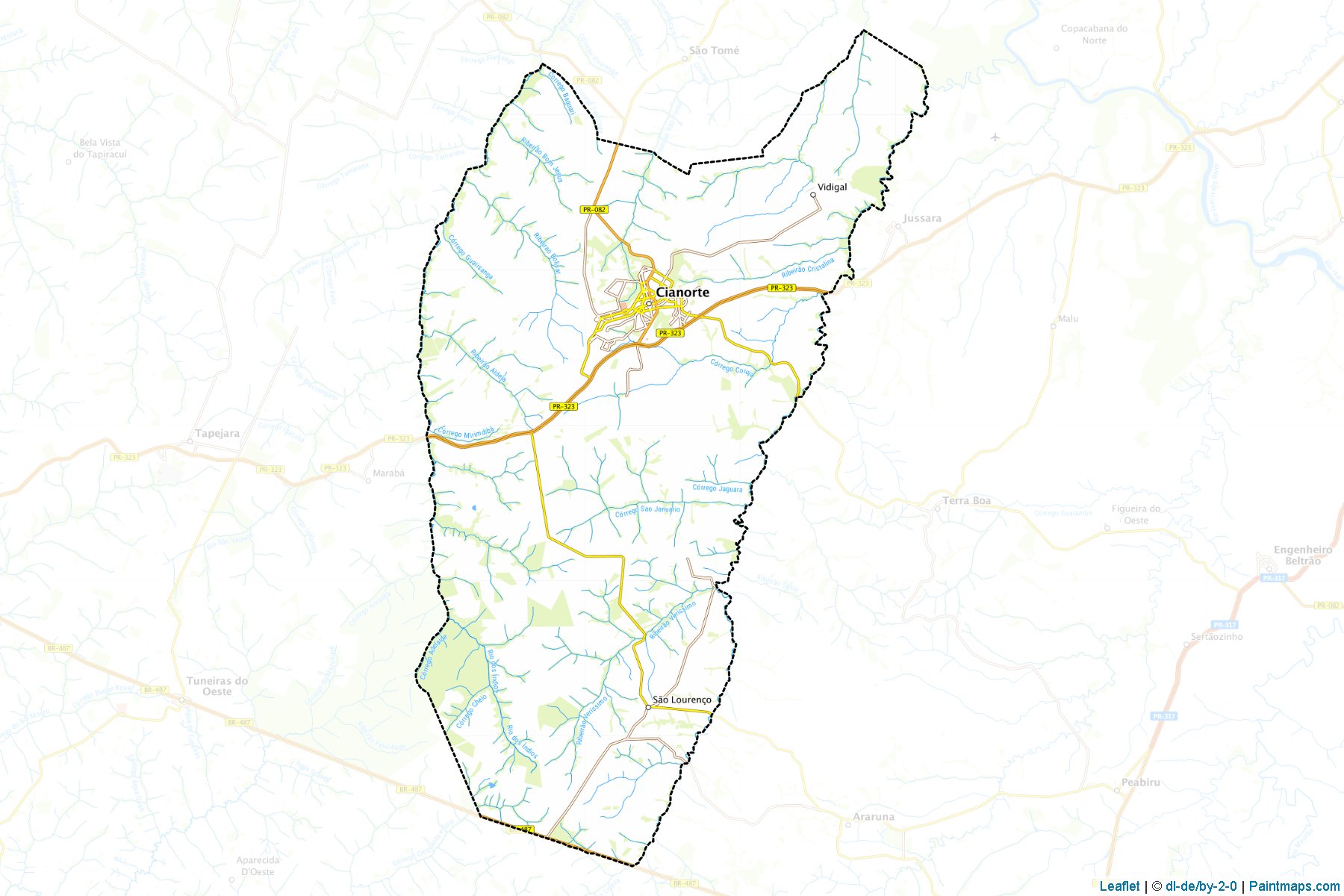 Cianorte (Parana) Map Cropping Samples-1