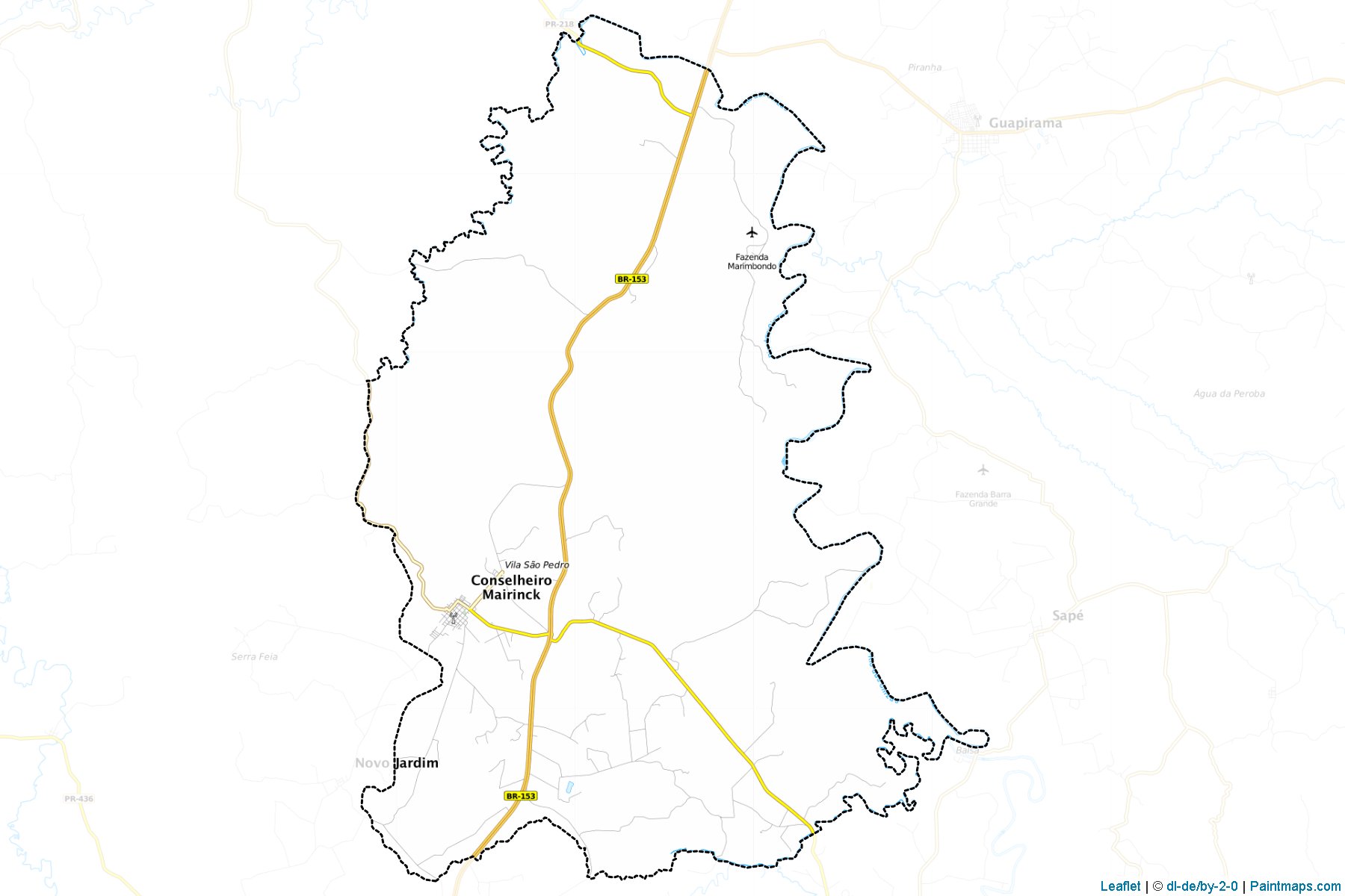 Conselheiro Mairinck (Parana) Map Cropping Samples-1