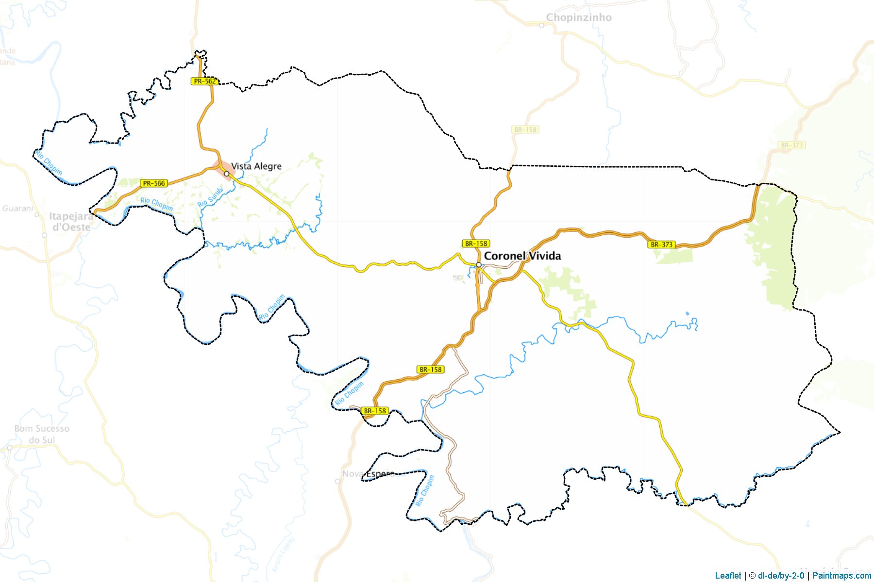 Coronel Vivida (Parana) Map Cropping Samples-1