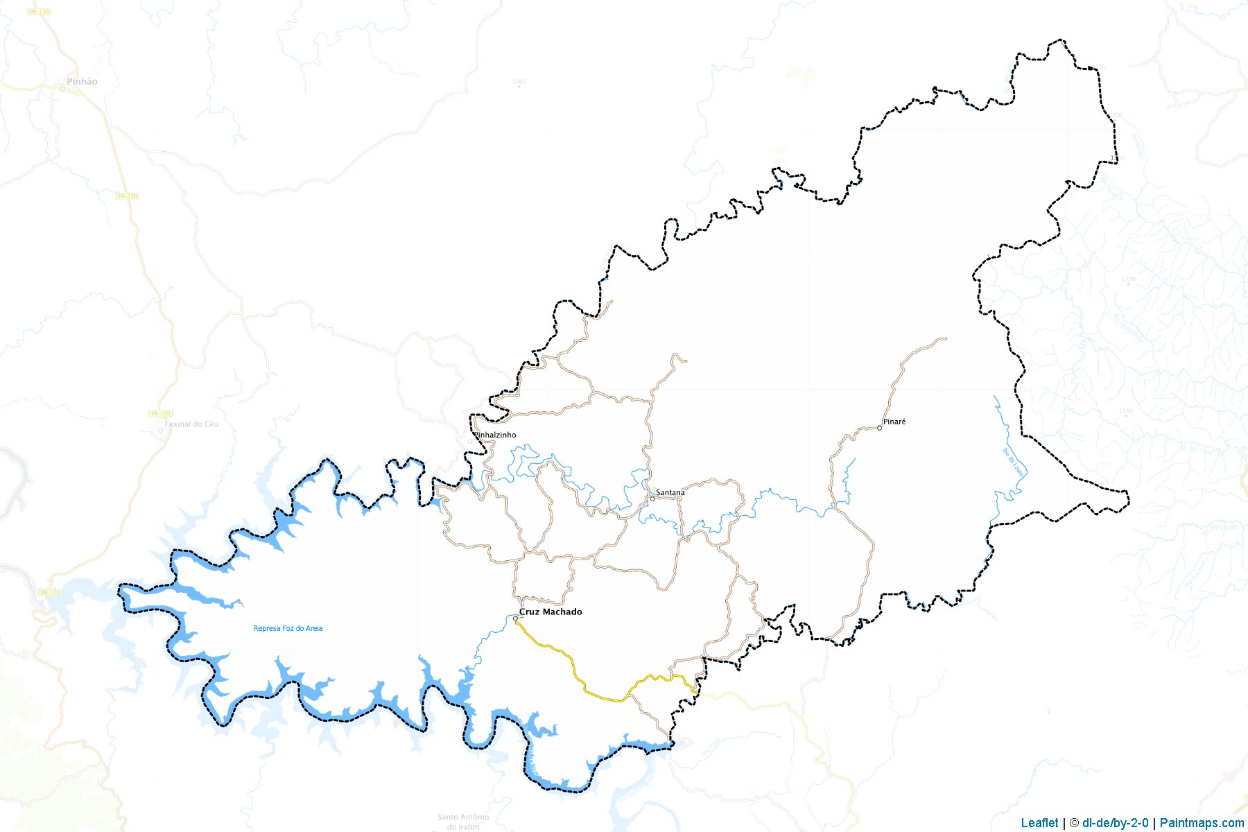 Cruz Machado (Parana) Map Cropping Samples-1