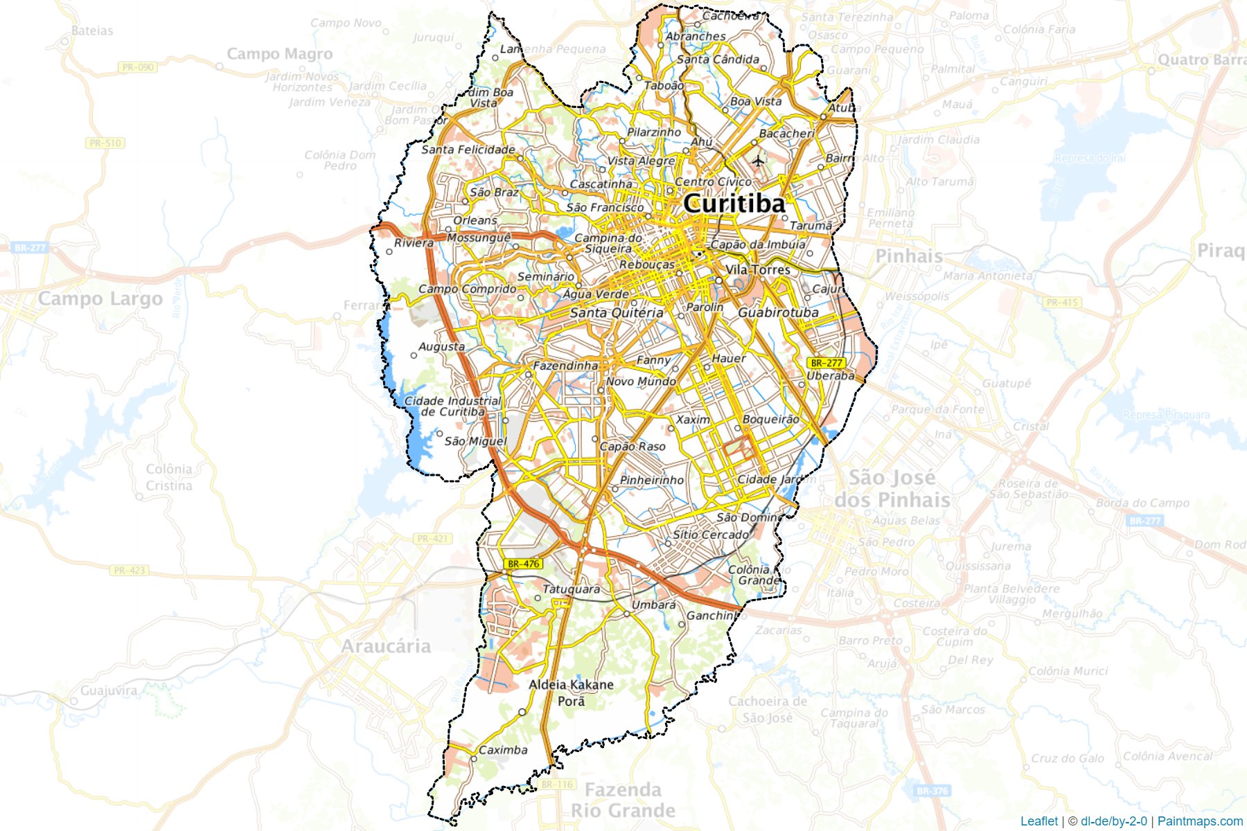 Curitiba (Parana) Map Cropping Samples-1