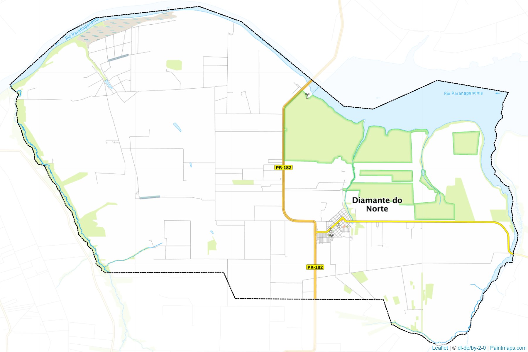 Diamante do Norte (Parana) Map Cropping Samples-1