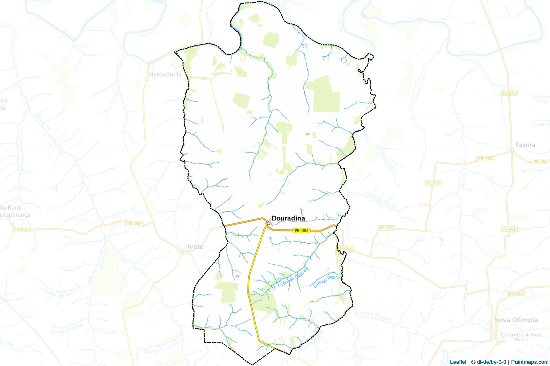 Douradina (Parana) Map Cropping Samples-1