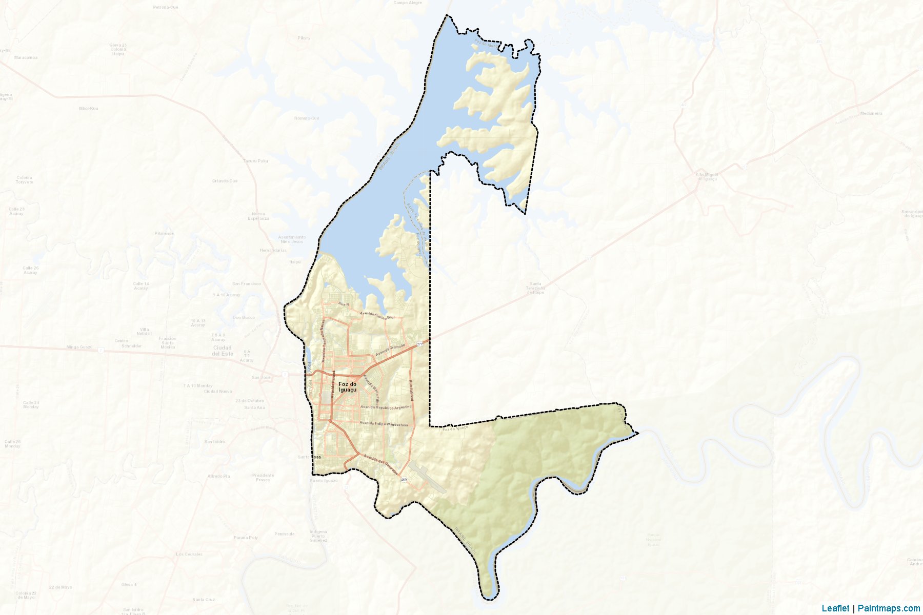 Foz do Iguacu (Parana) Map Cropping Samples-2