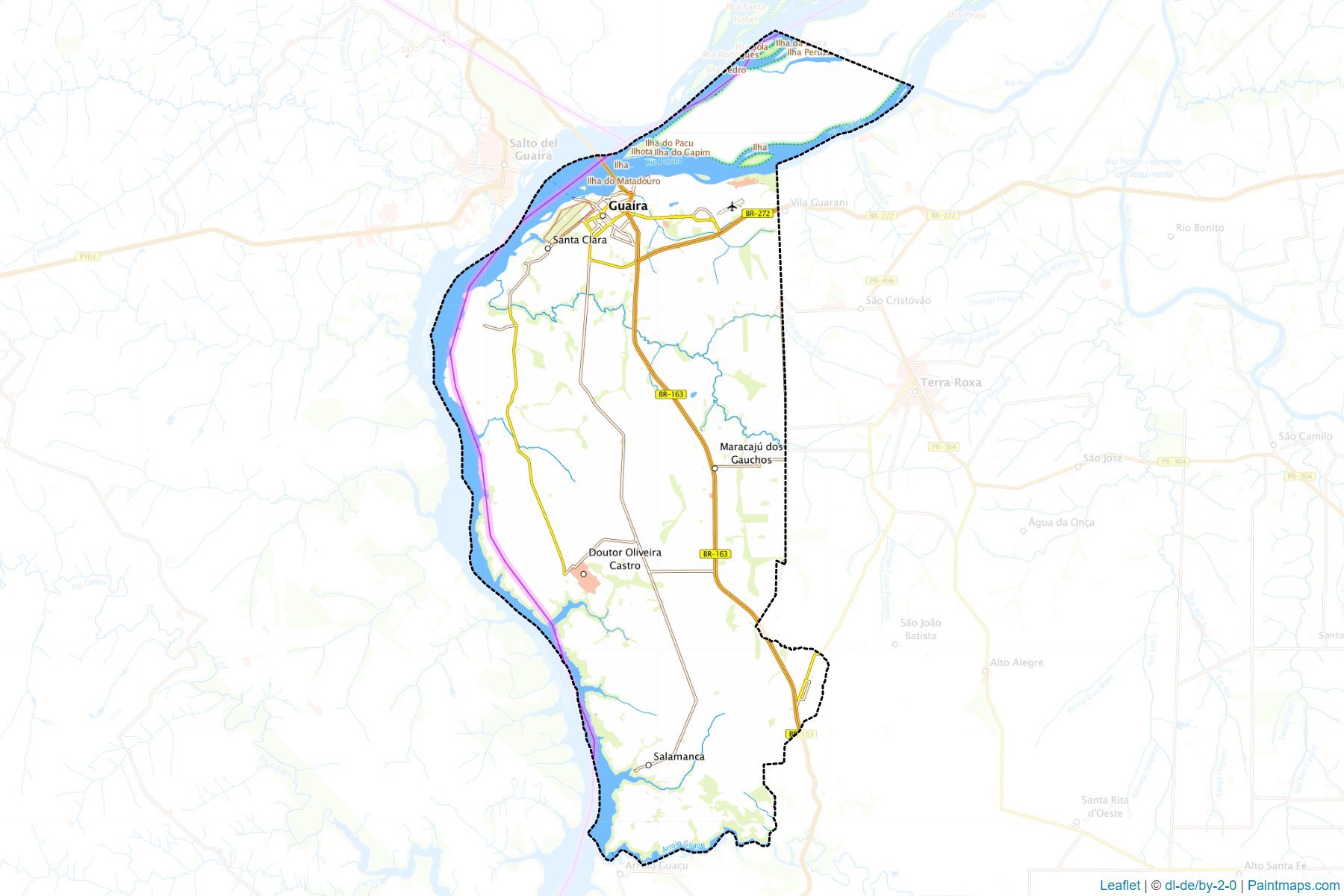 Guaira (Parana) Map Cropping Samples-1