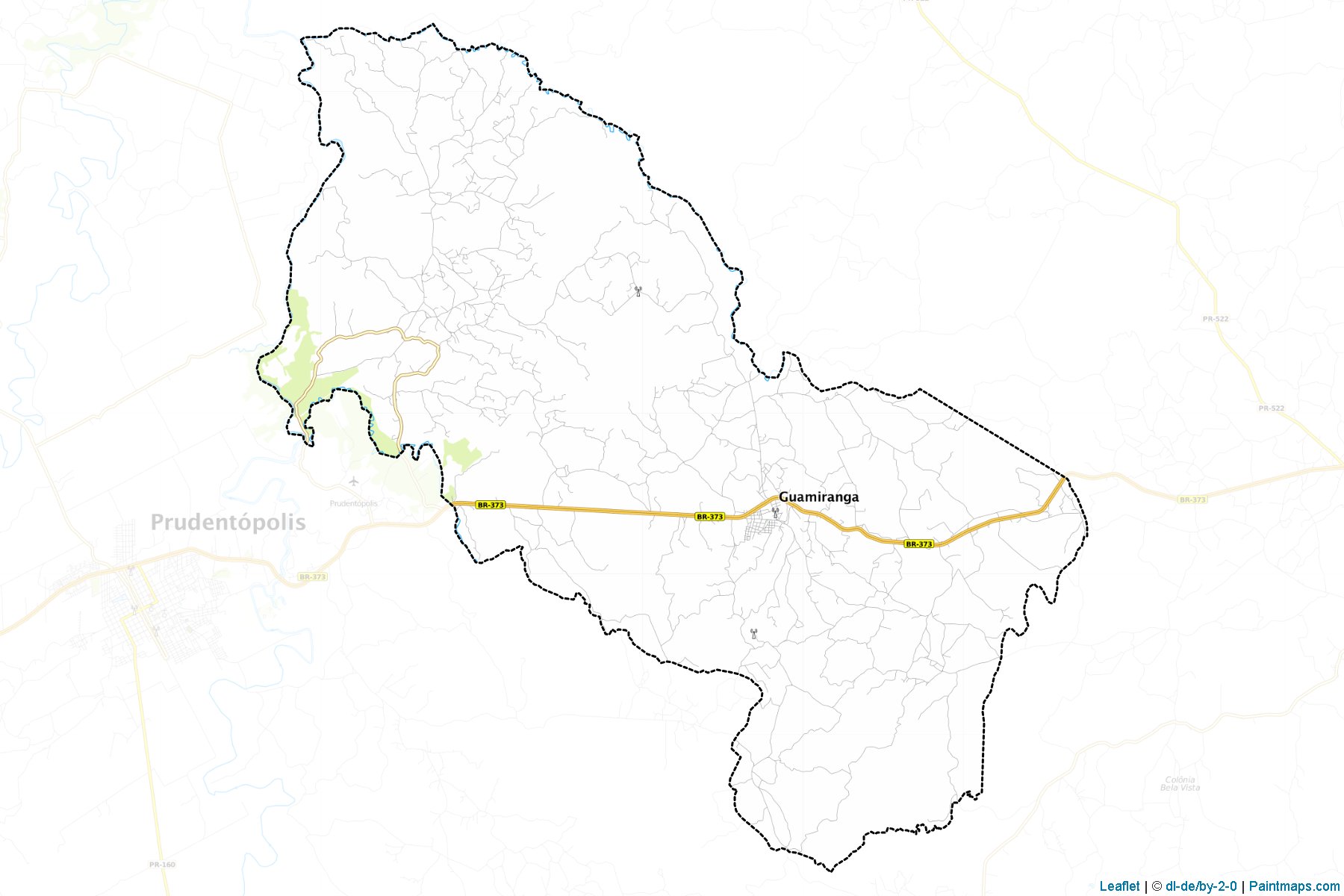 Guamiranga (Parana) Map Cropping Samples-1