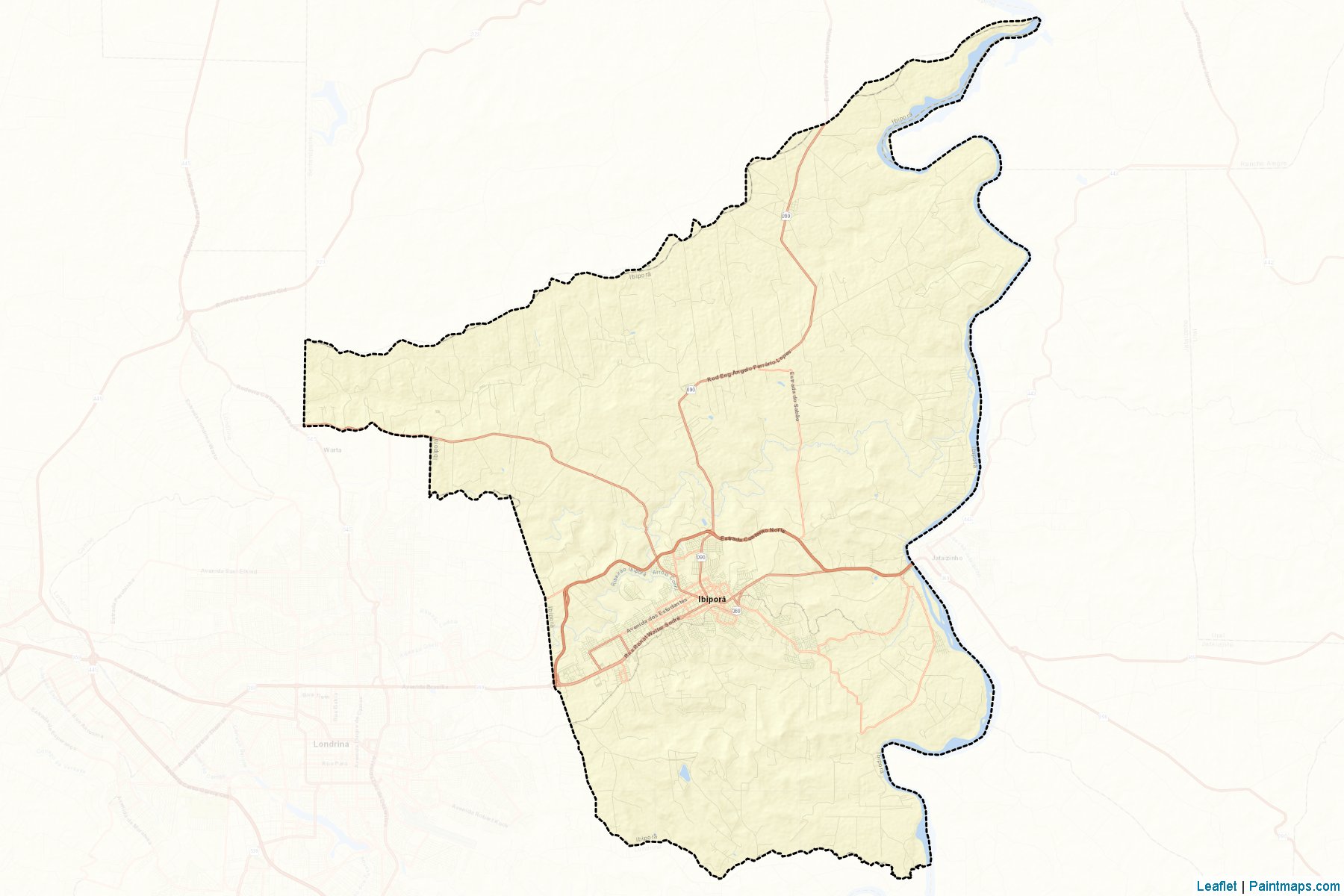 Muestras de recorte de mapas Ibipora (Parana)-2