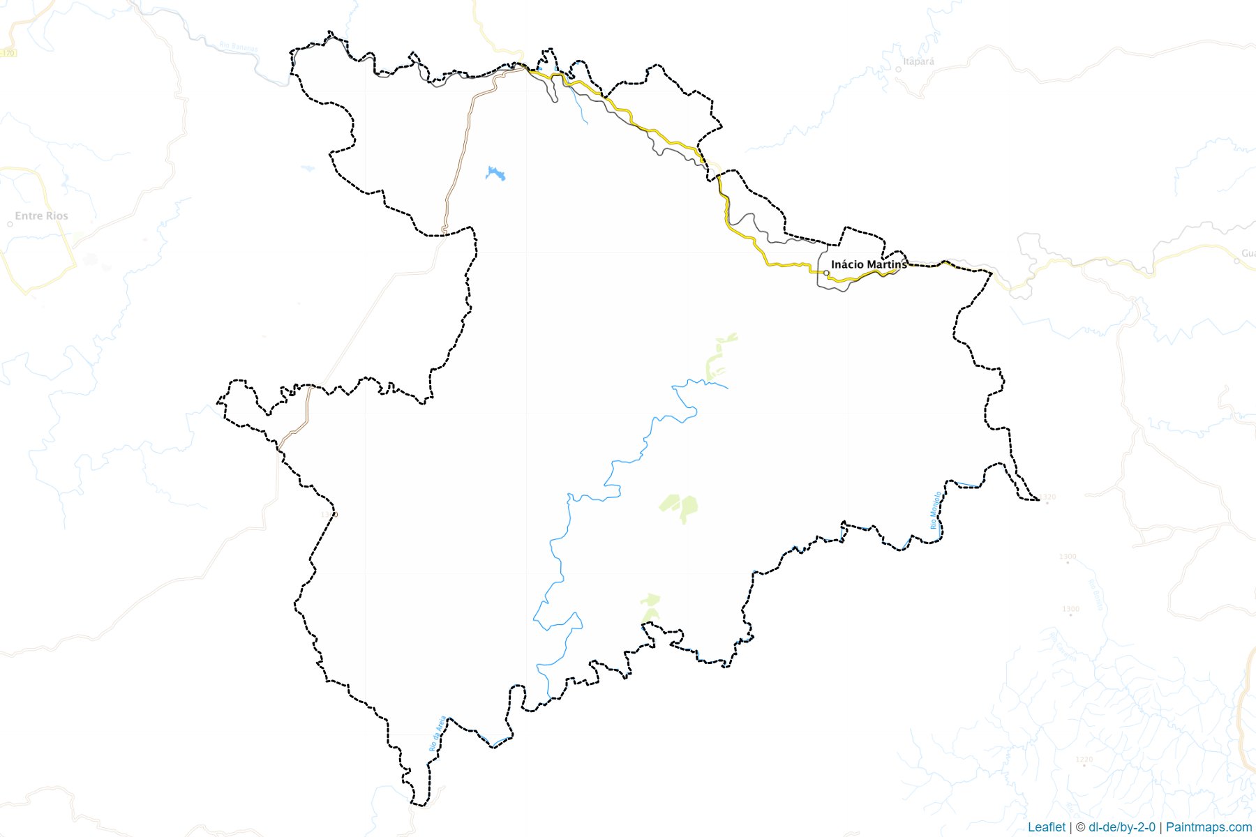 Inacio Martins (Paraná) Haritası Örnekleri-1