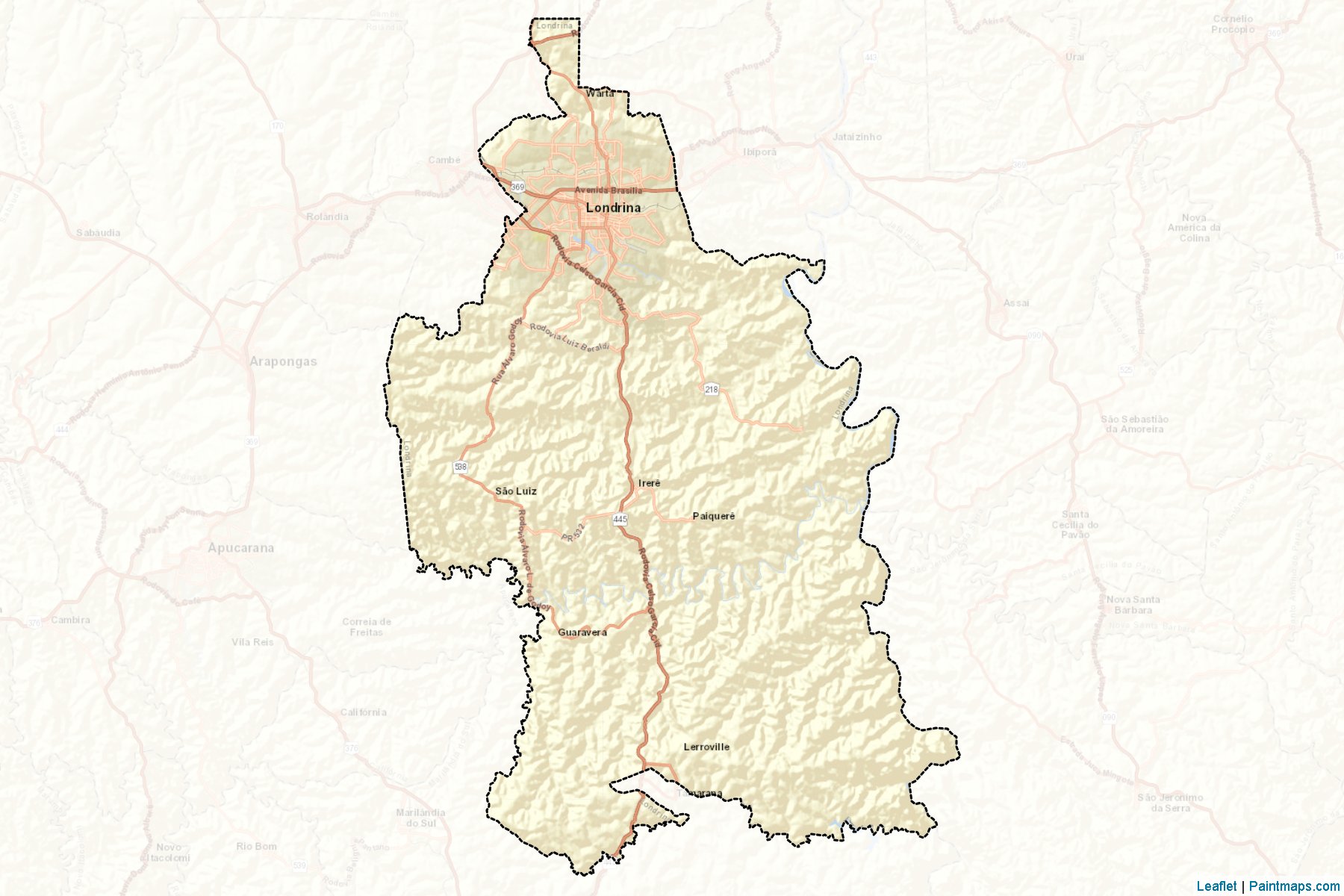 Londrina (Parana) Map Cropping Samples-2