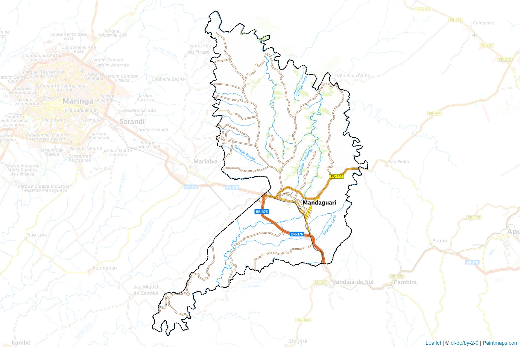 Mandaguari (Parana) Map Cropping Samples-1