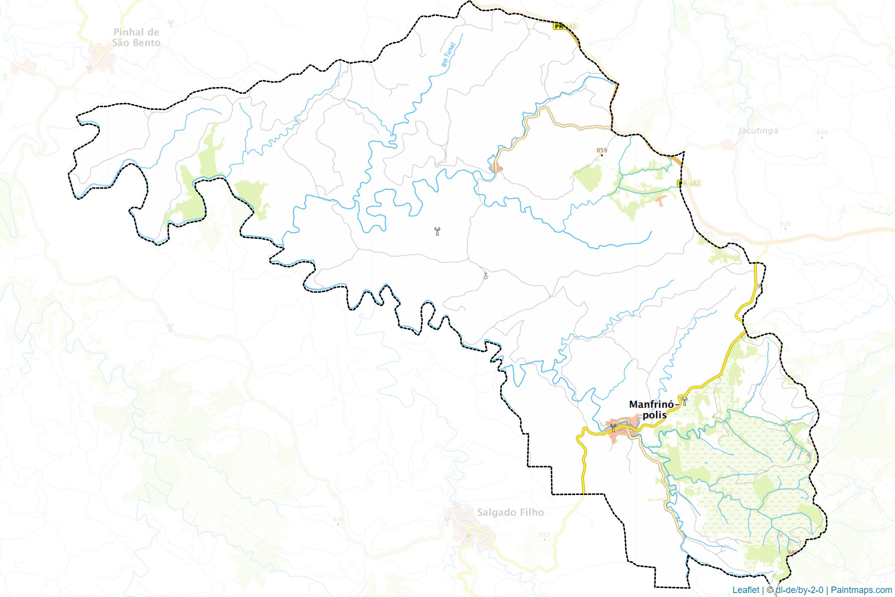 Manfrinopolis (Parana) Map Cropping Samples-1