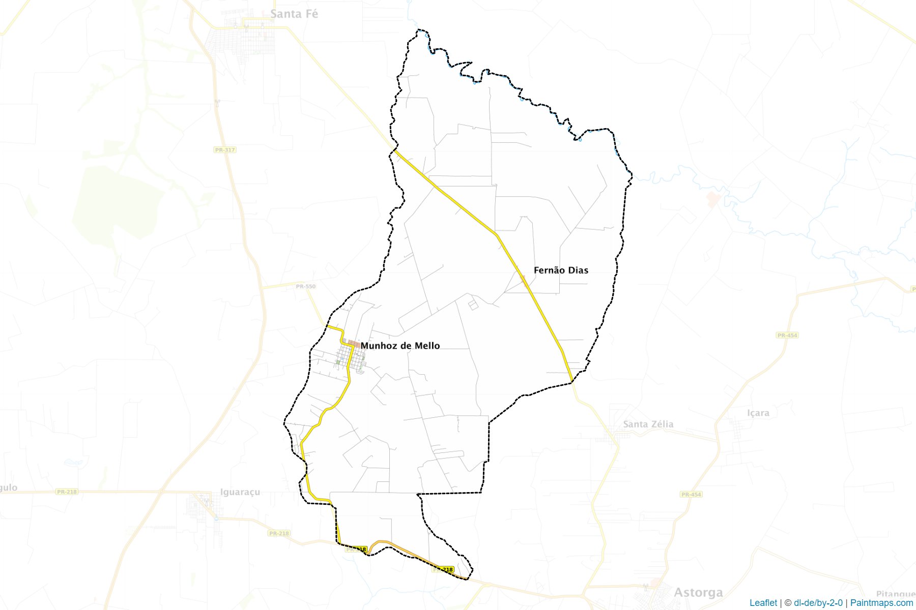 Munhoz de Melo (Parana) Map Cropping Samples-1