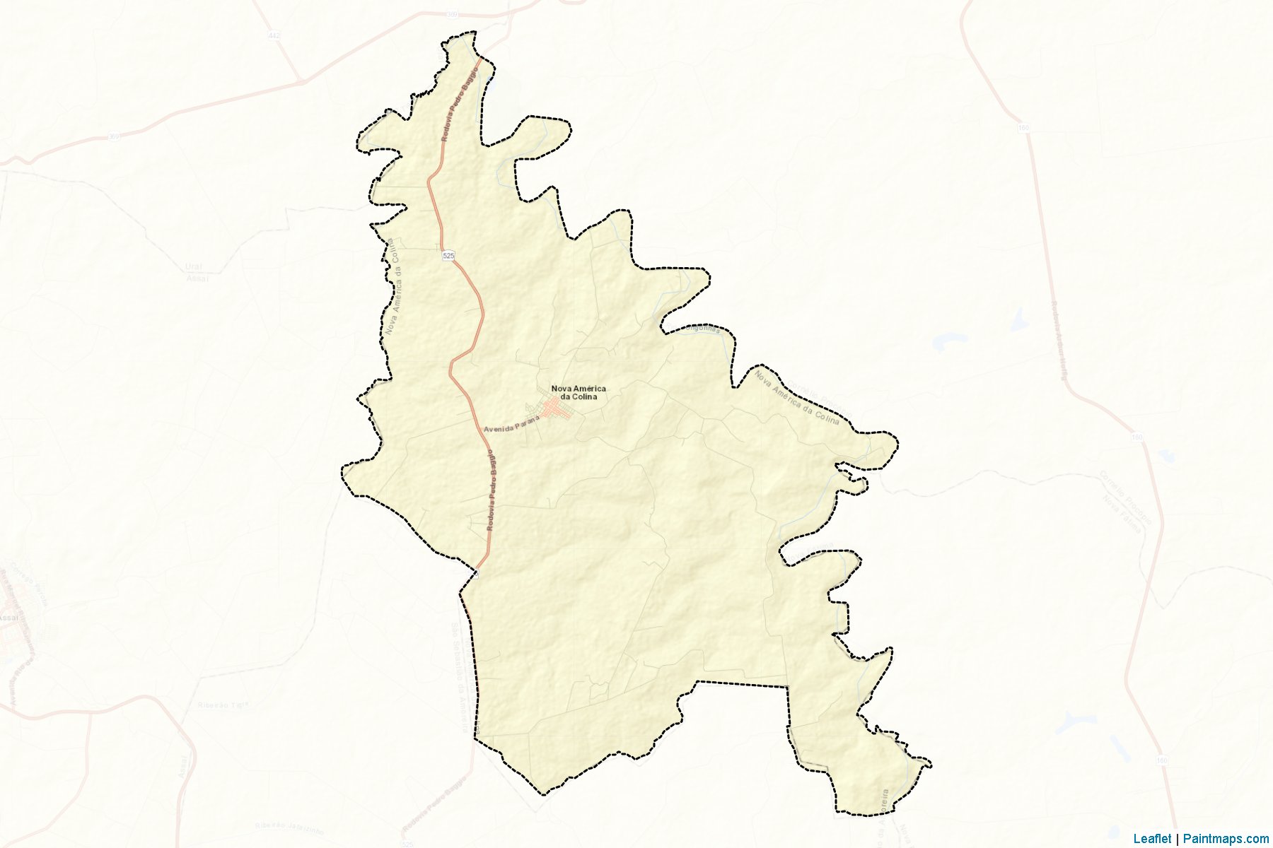 Nova America da Colina (Parana) Map Cropping Samples-2