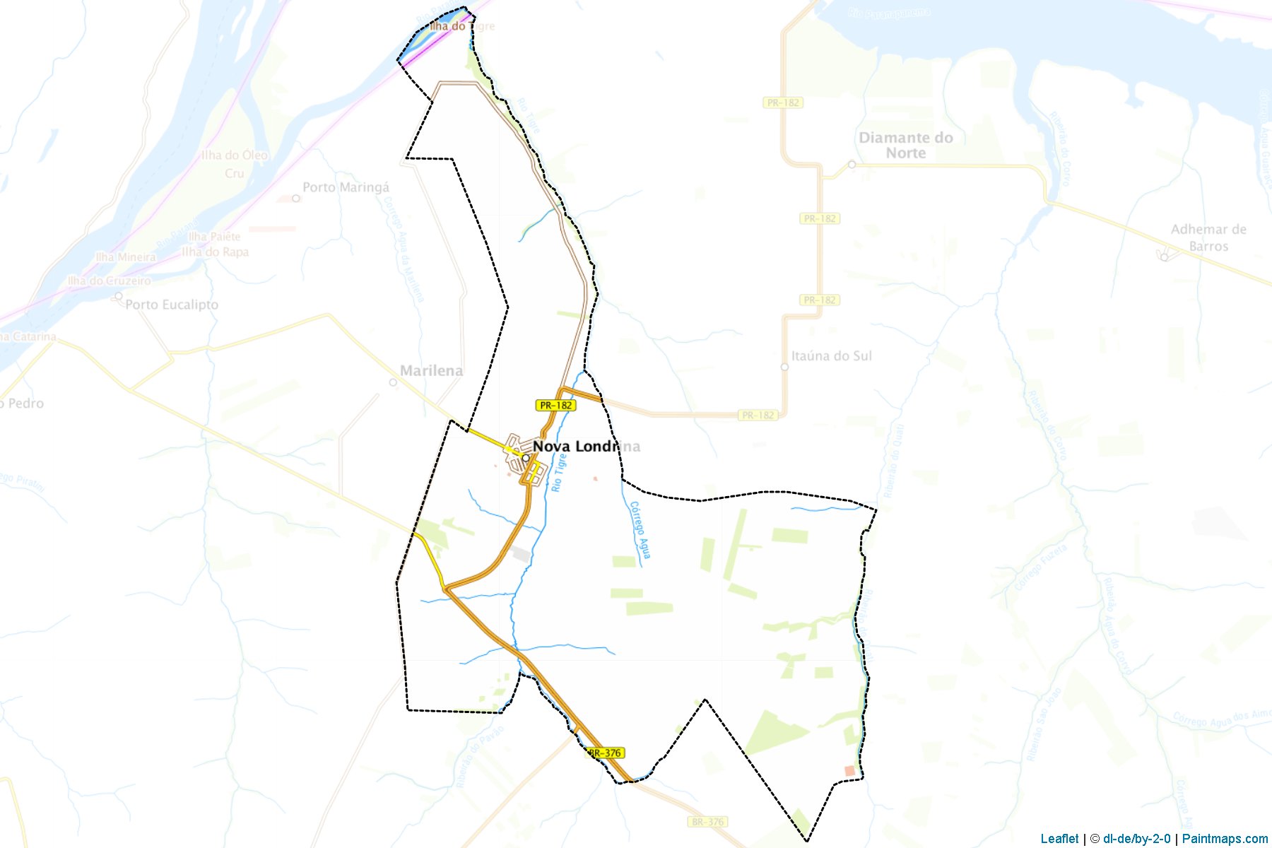 Nova Londrina (Parana) Map Cropping Samples-1