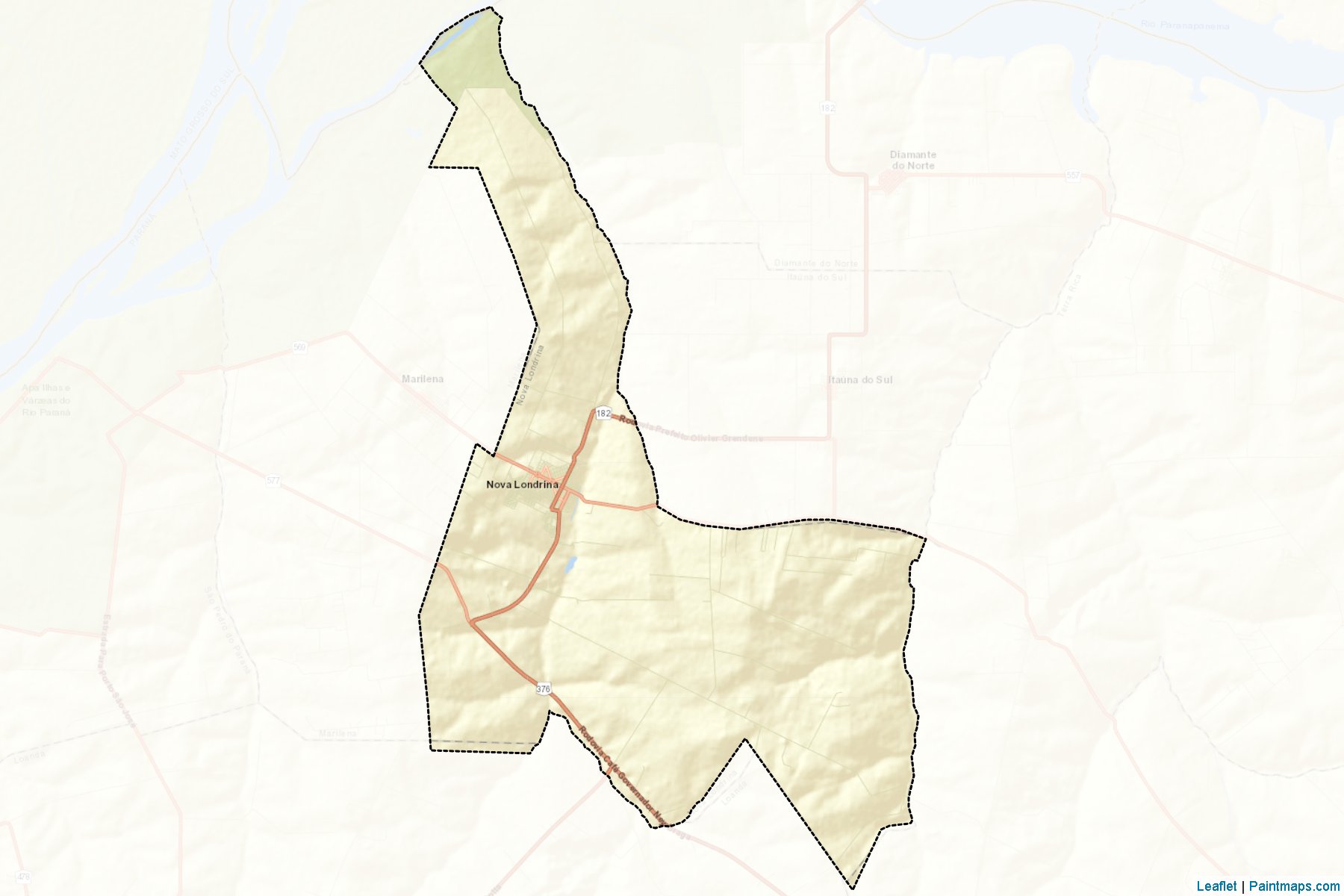 Nova Londrina (Parana) Map Cropping Samples-2