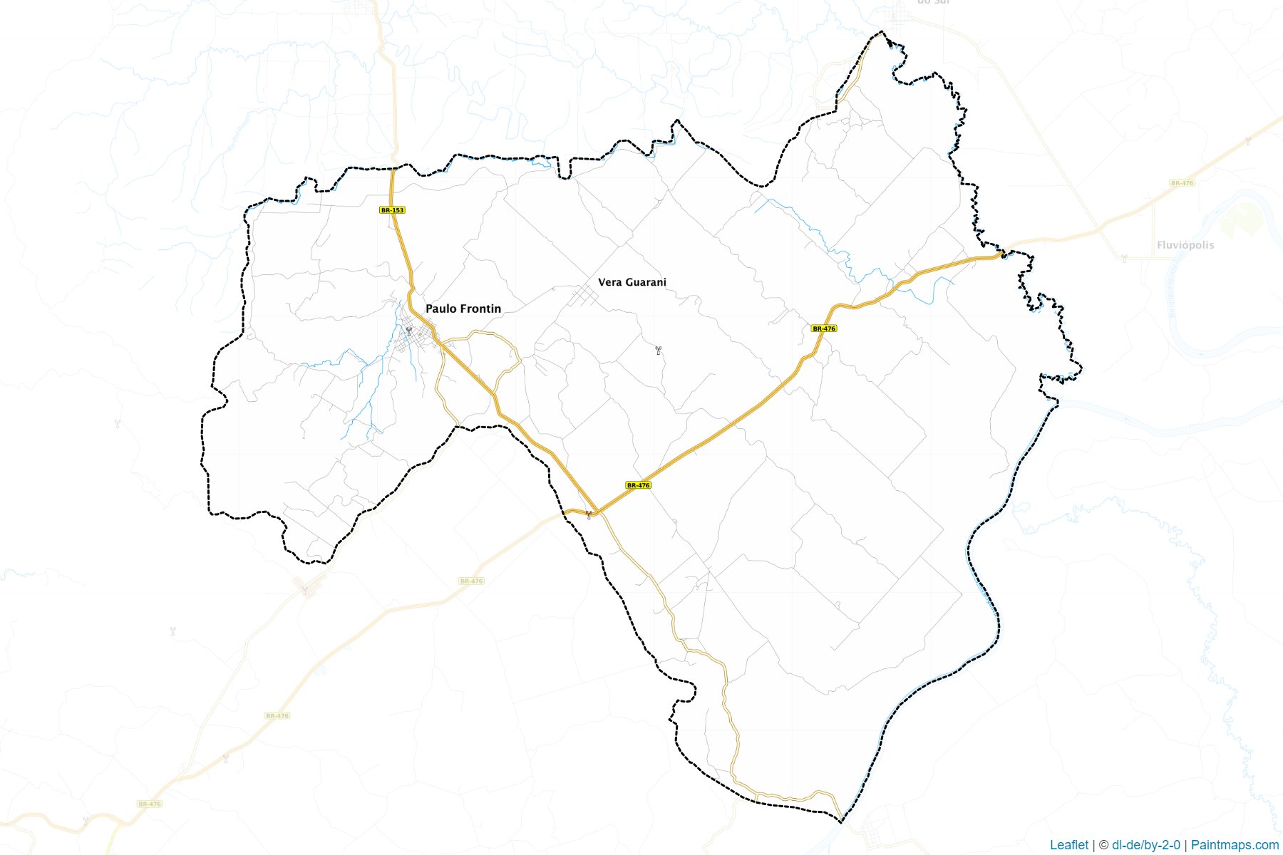 Paulo Frontin (Parana) Map Cropping Samples-1