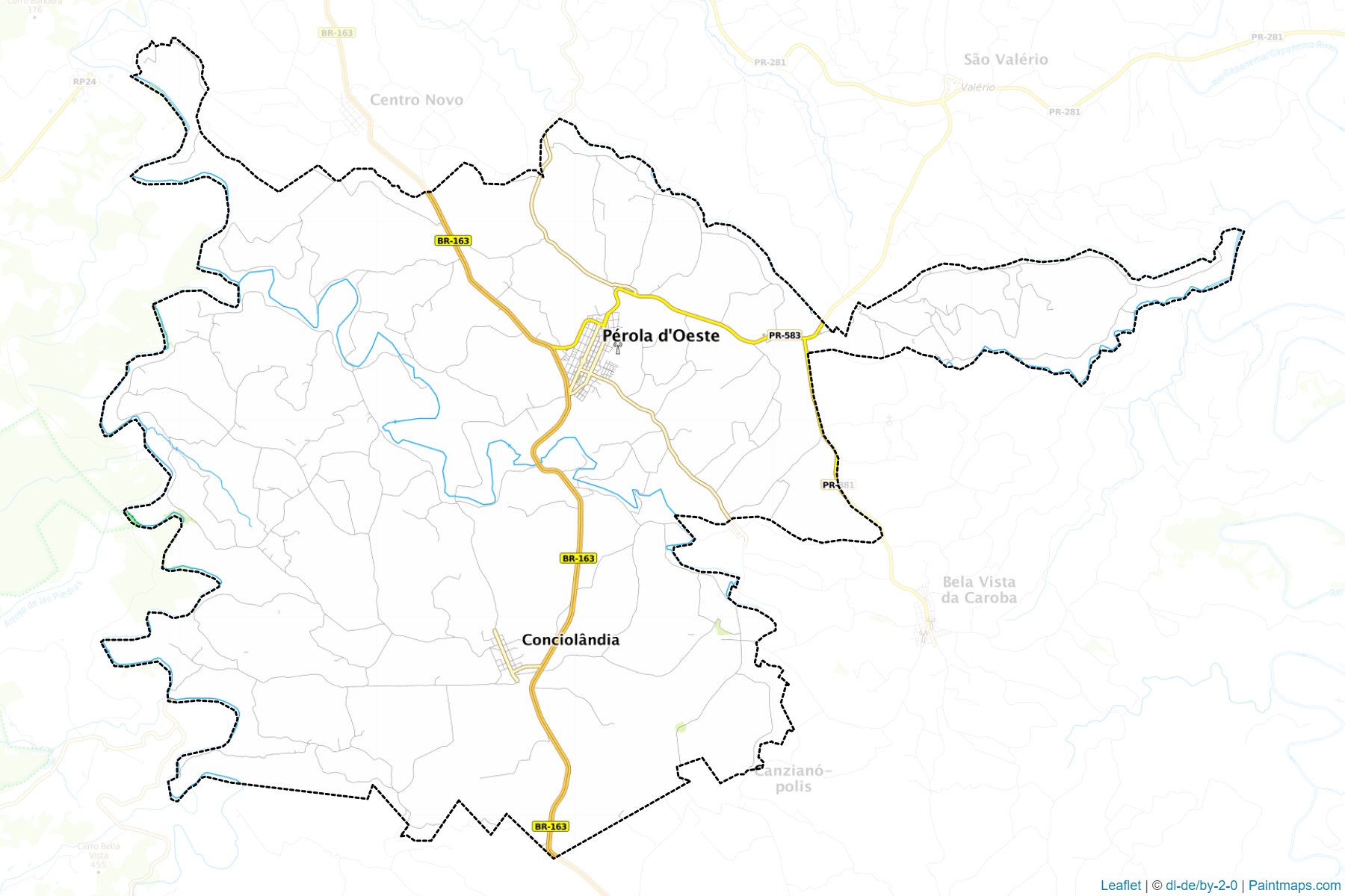 Perola d'Oeste (Parana) Map Cropping Samples-1