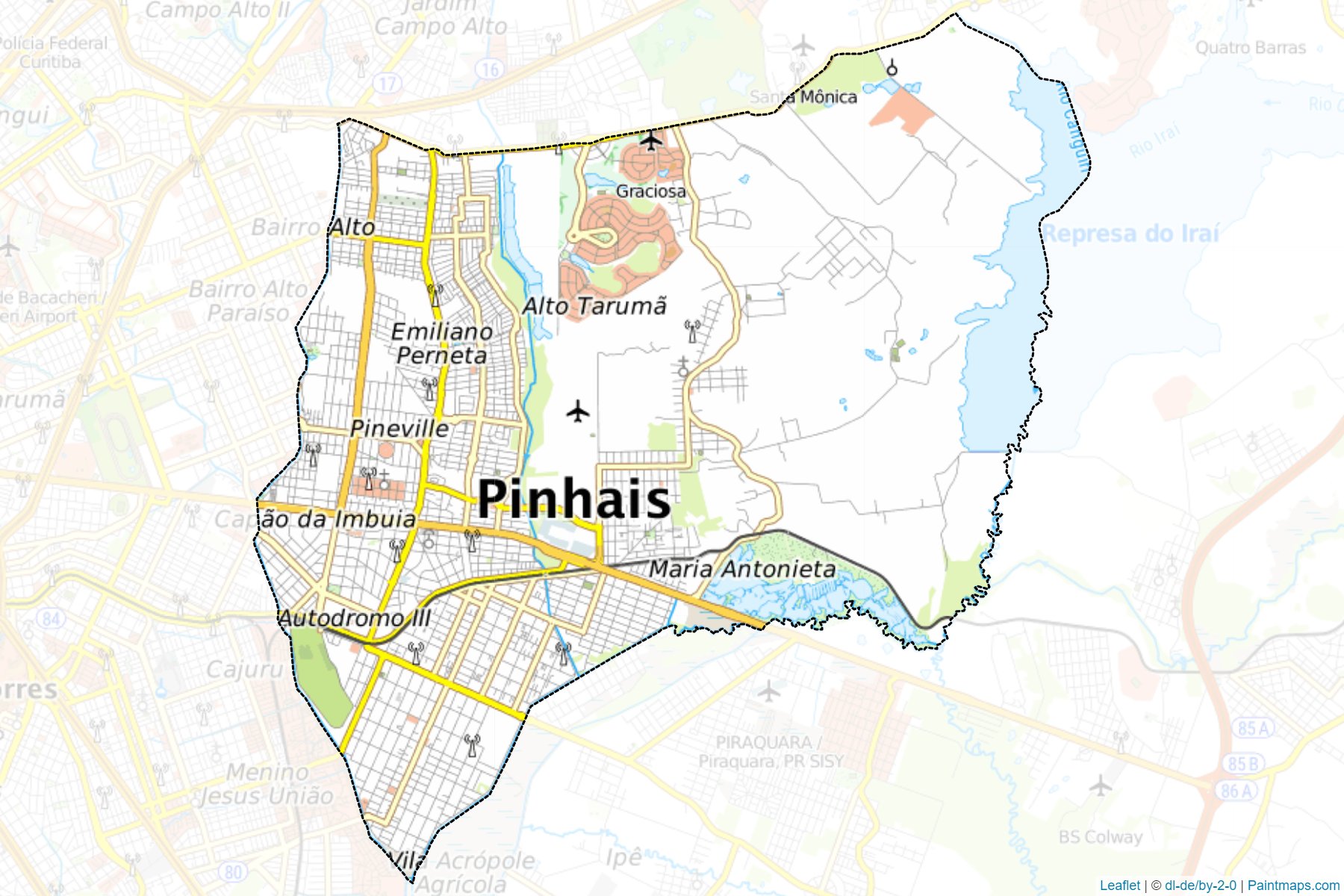 Pinhais (Parana) Map Cropping Samples-1