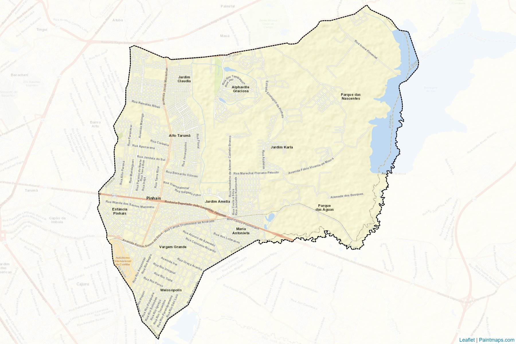 Pinhais (Parana) Map Cropping Samples-2