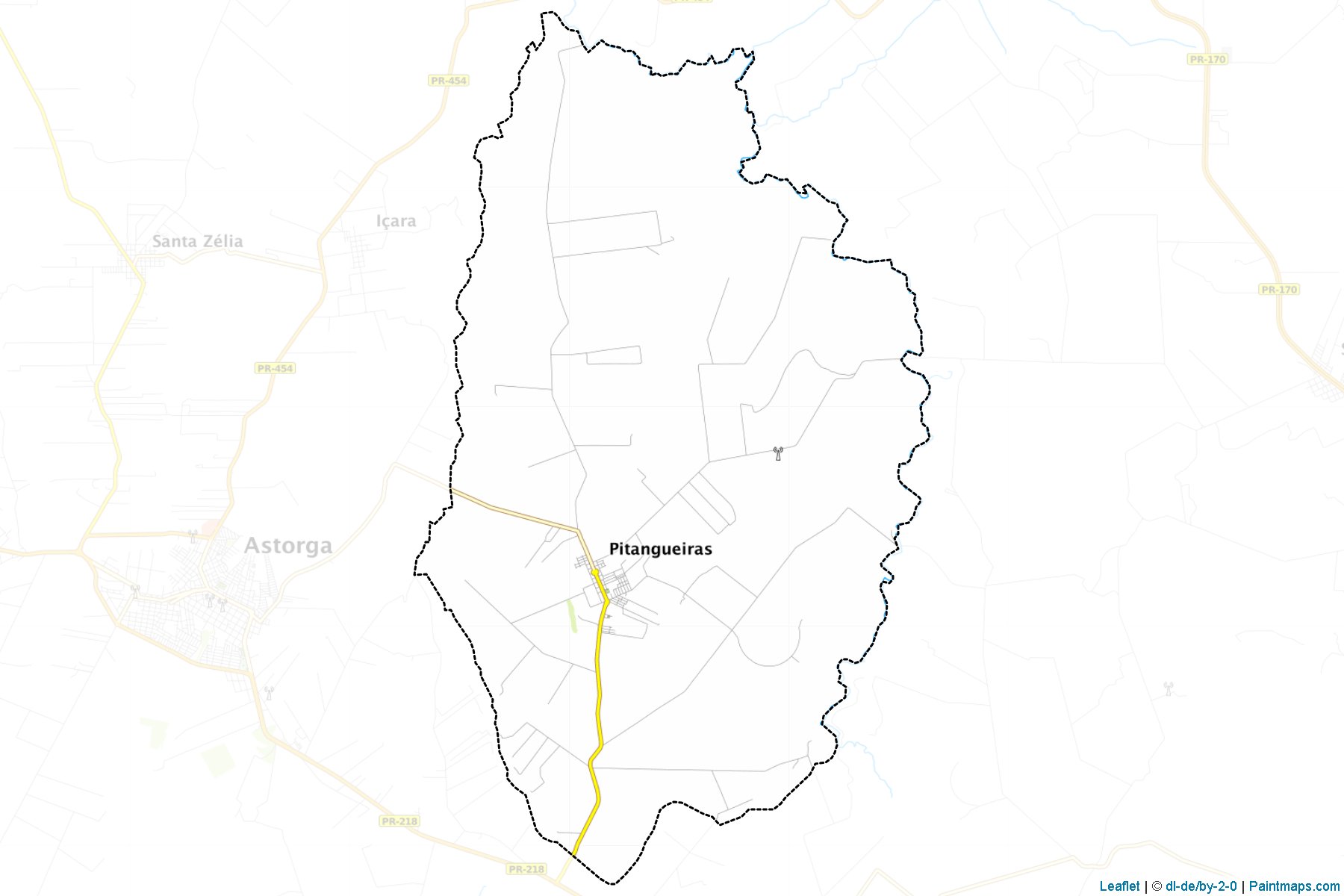 Muestras de recorte de mapas Pitangueiras (Parana)-1