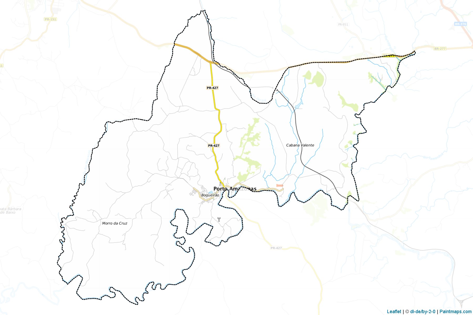 Porto Amazonas (Parana) Map Cropping Samples-1